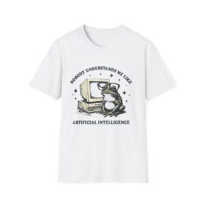 Nobody Understands Me Like Artificial Intelligence T-Shirt — Funny Retro Computer Frog Tee