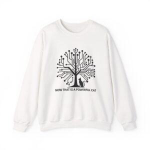 Neural Tree Cat sweatshirt | AI Nature Pullover for Developers & Cat Lovers