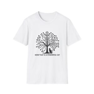 Neural Tree Cat Tee | AI Nature Shirt for Developers & Cat Lovers