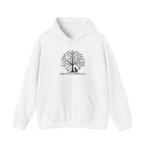 Neural Tree Cat Hoodie | AI Nature Pullover for Developers & Cat Lovers