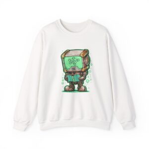 AI Robot Reading Sweatshirt | Neural Network Hoodie for ML Engineers