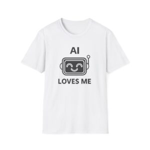 AI Loves Me Tee | Cute Robot Shirt for ChatGPT Fans & Developers