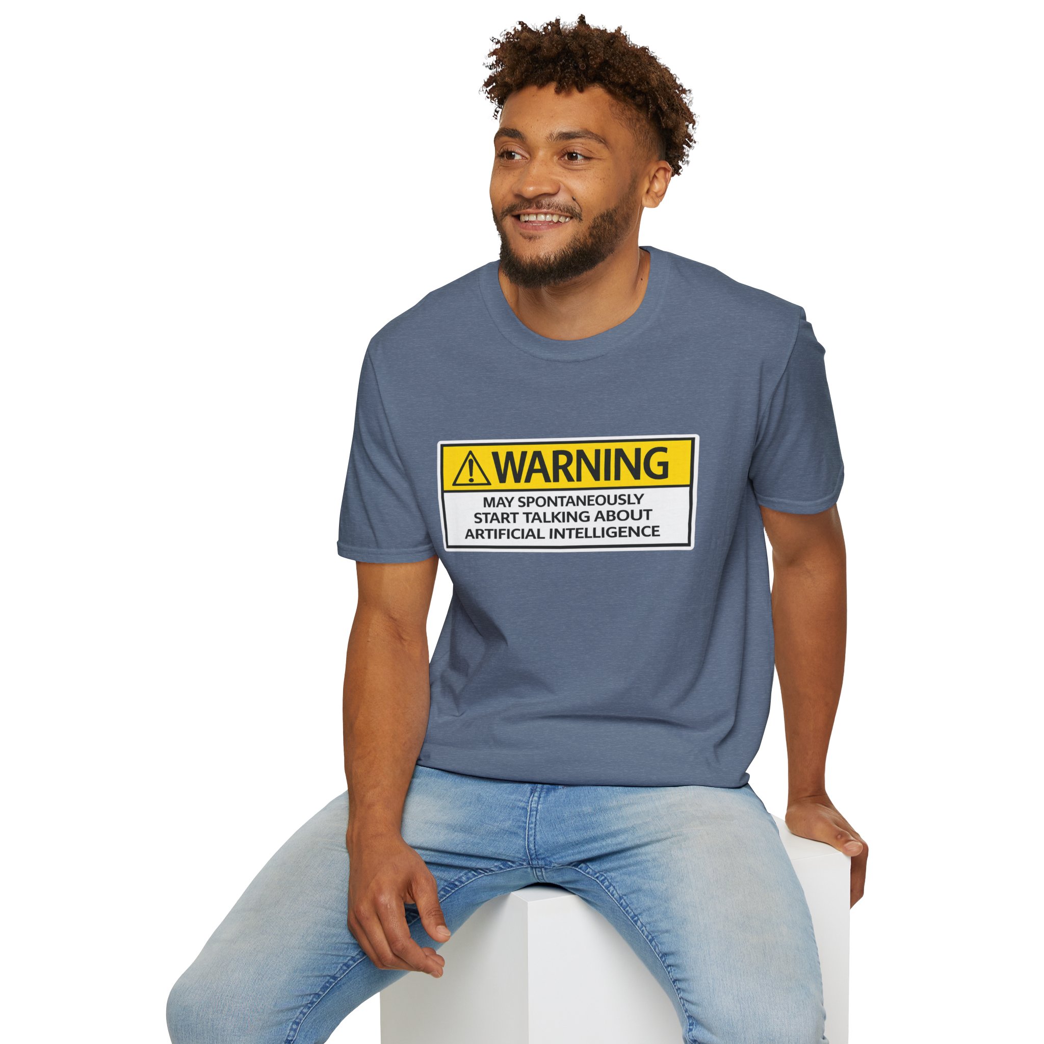 Warning May Talk About AI Tee | Funny Artificial Intelligence Shirt - Image 71