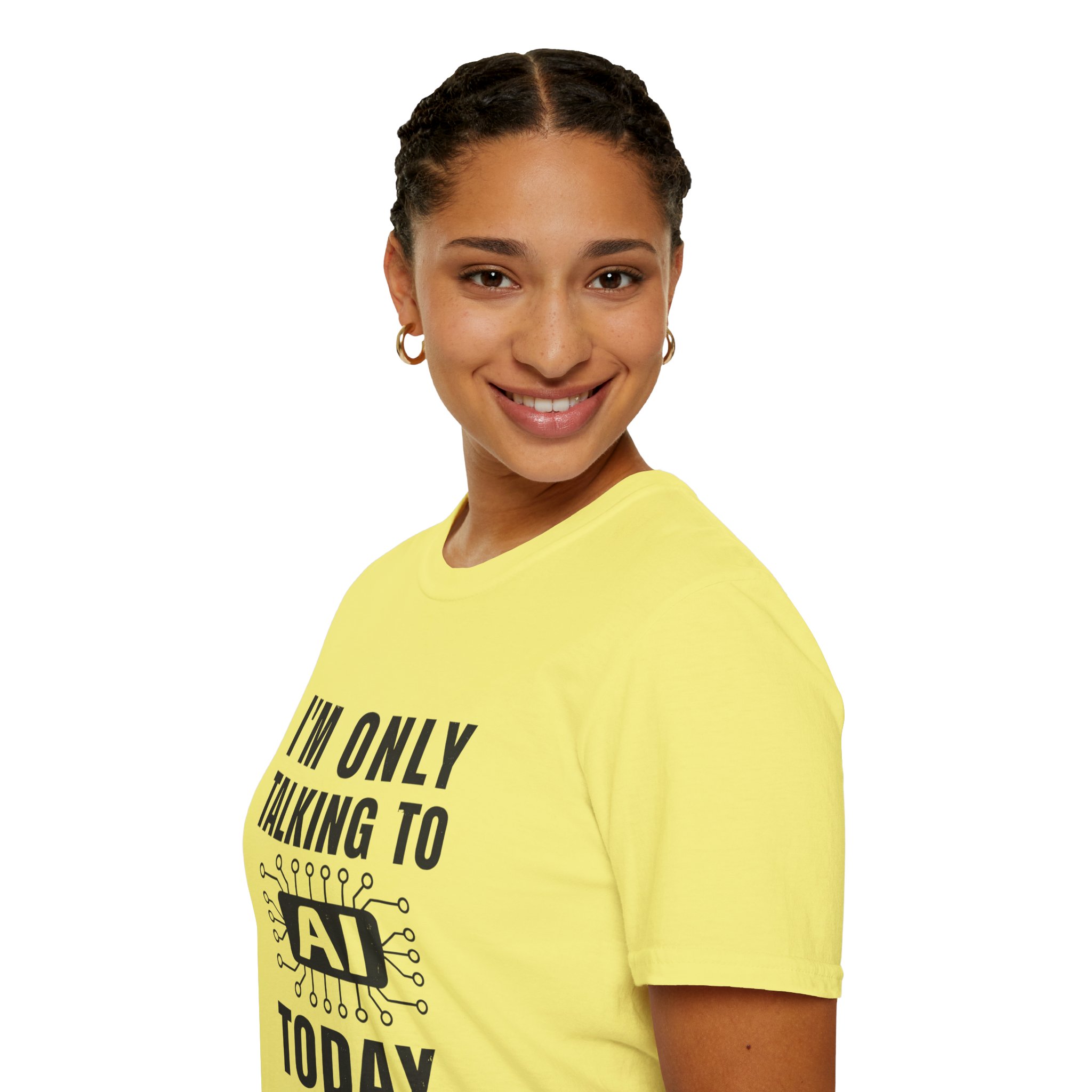 I'm Only Talking to AI Today Tee | Funny Introvert Tech Shirt - Image 50