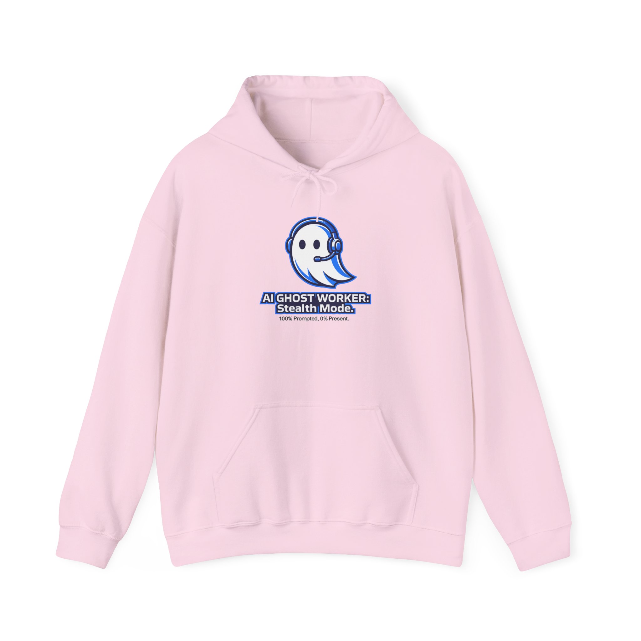 AI Ghost Worker Stealth Mode – 100% Prompted 0% Present Funny Hoodie - Image 97