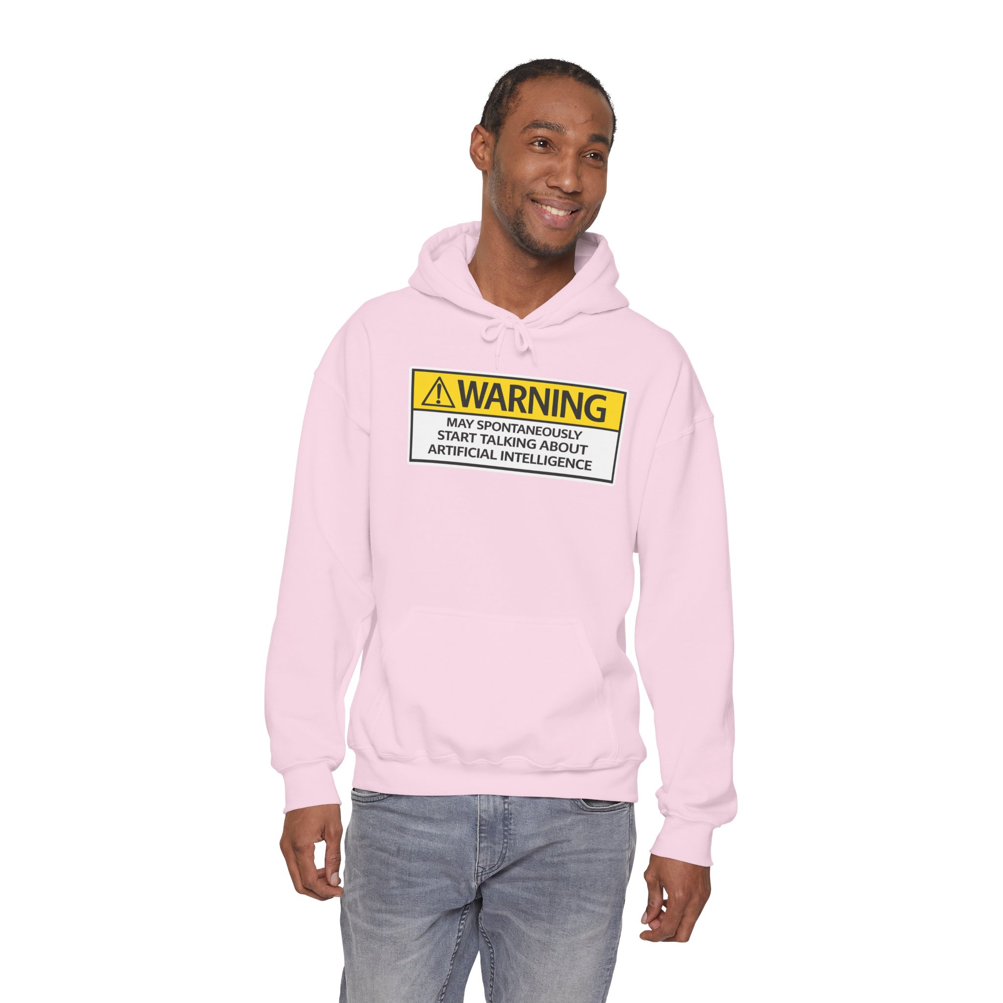 Warning May Talk About AI Hoodie | Funny Artificial Intelligence Sweatshirt - Image 81