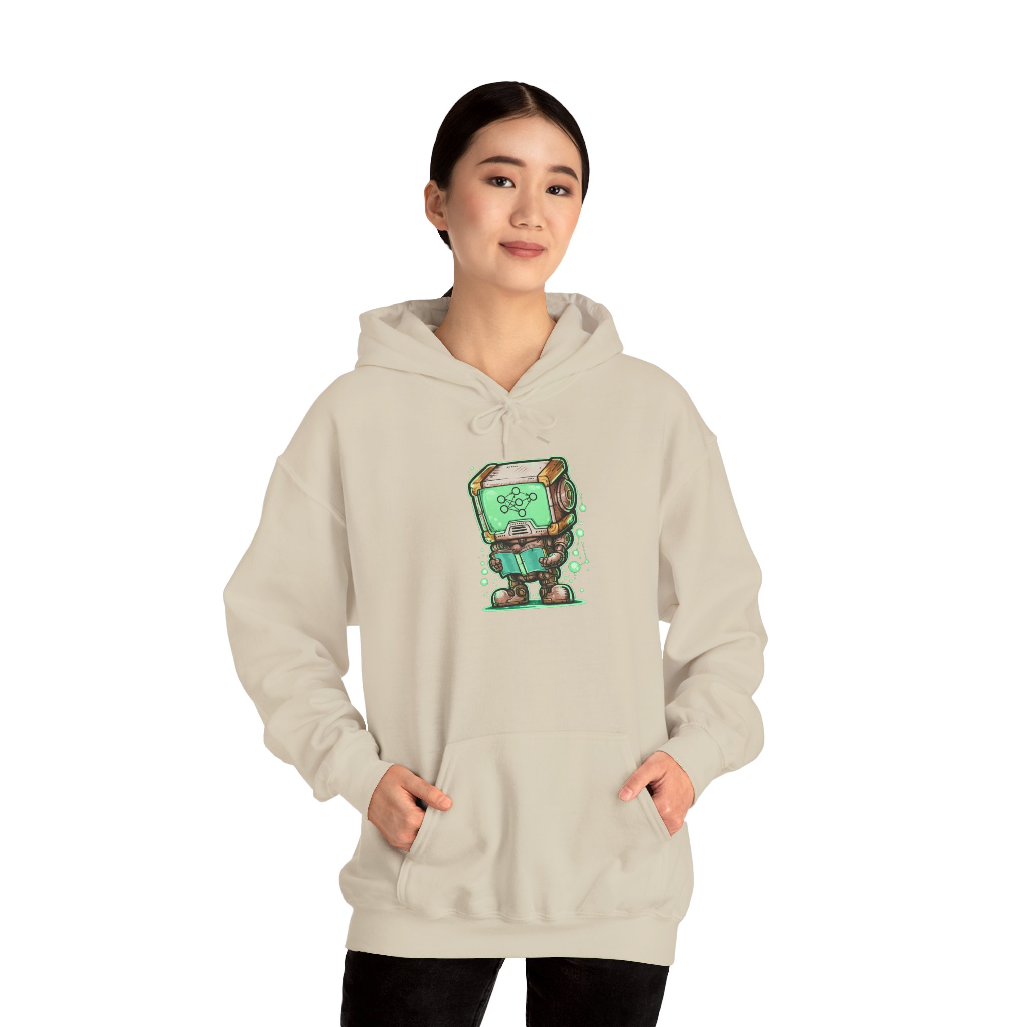 AI Robot Reading Hoodie | Neural Network Sweatshirt for ML Engineers - Image 42