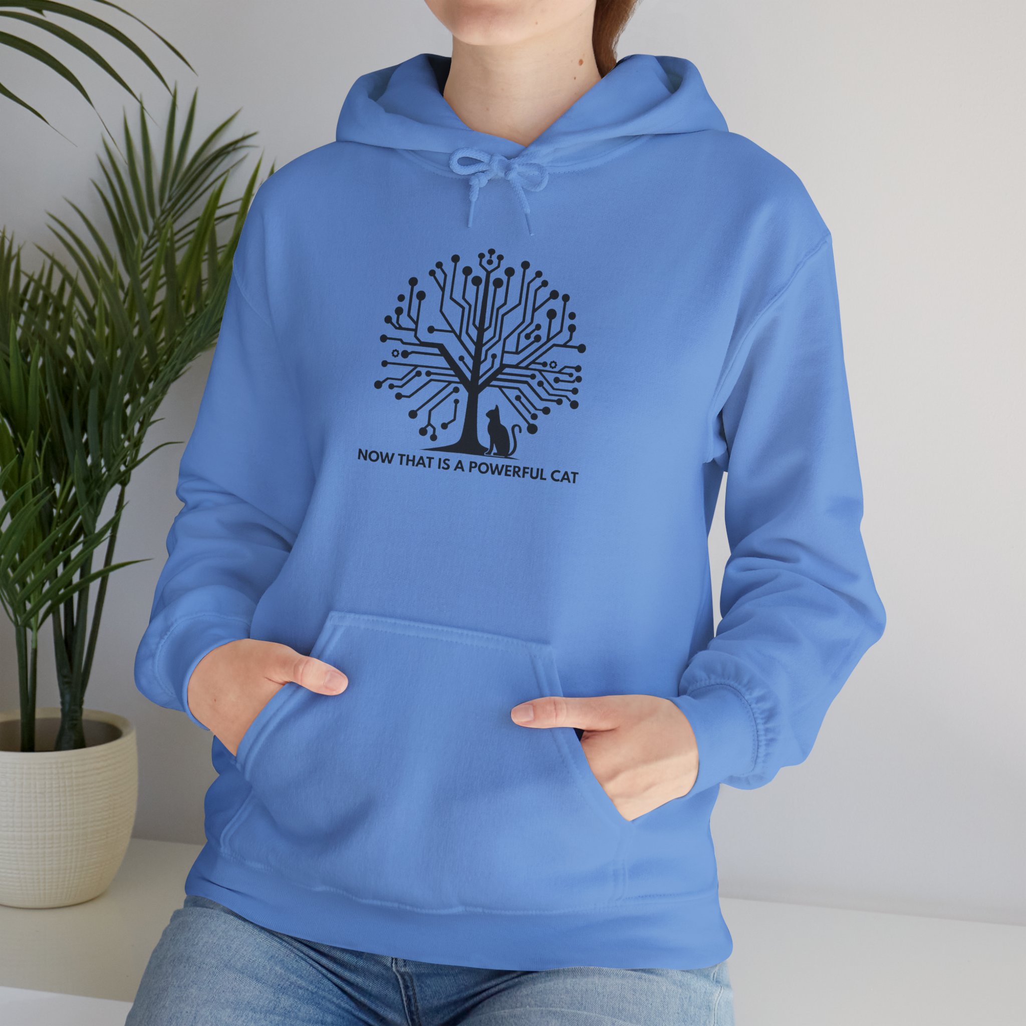 Neural Tree Cat Hoodie | AI Nature Pullover for Developers & Cat Lovers - Image 89