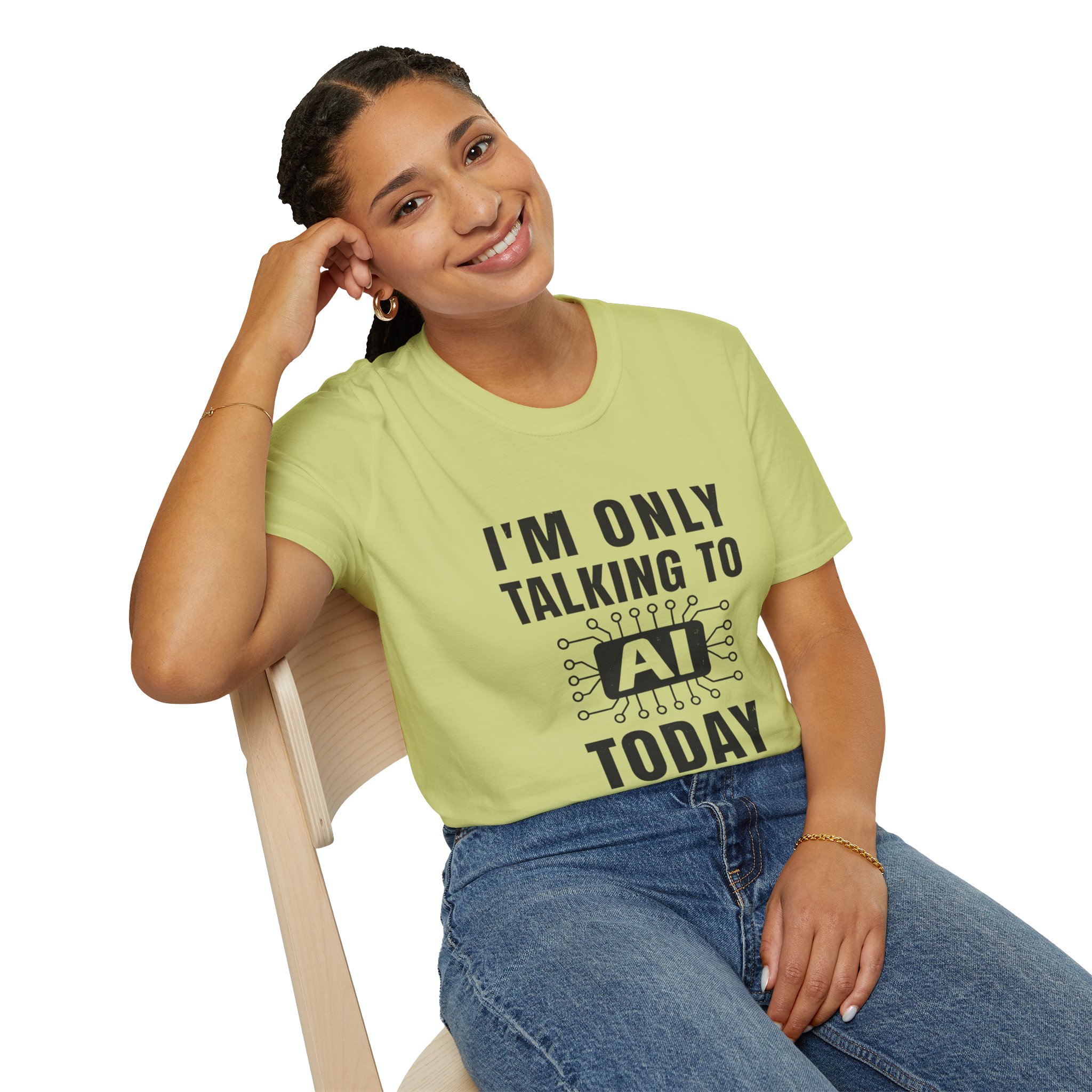 I'm Only Talking to AI Today Tee | Funny Introvert Tech Shirt - Image 60