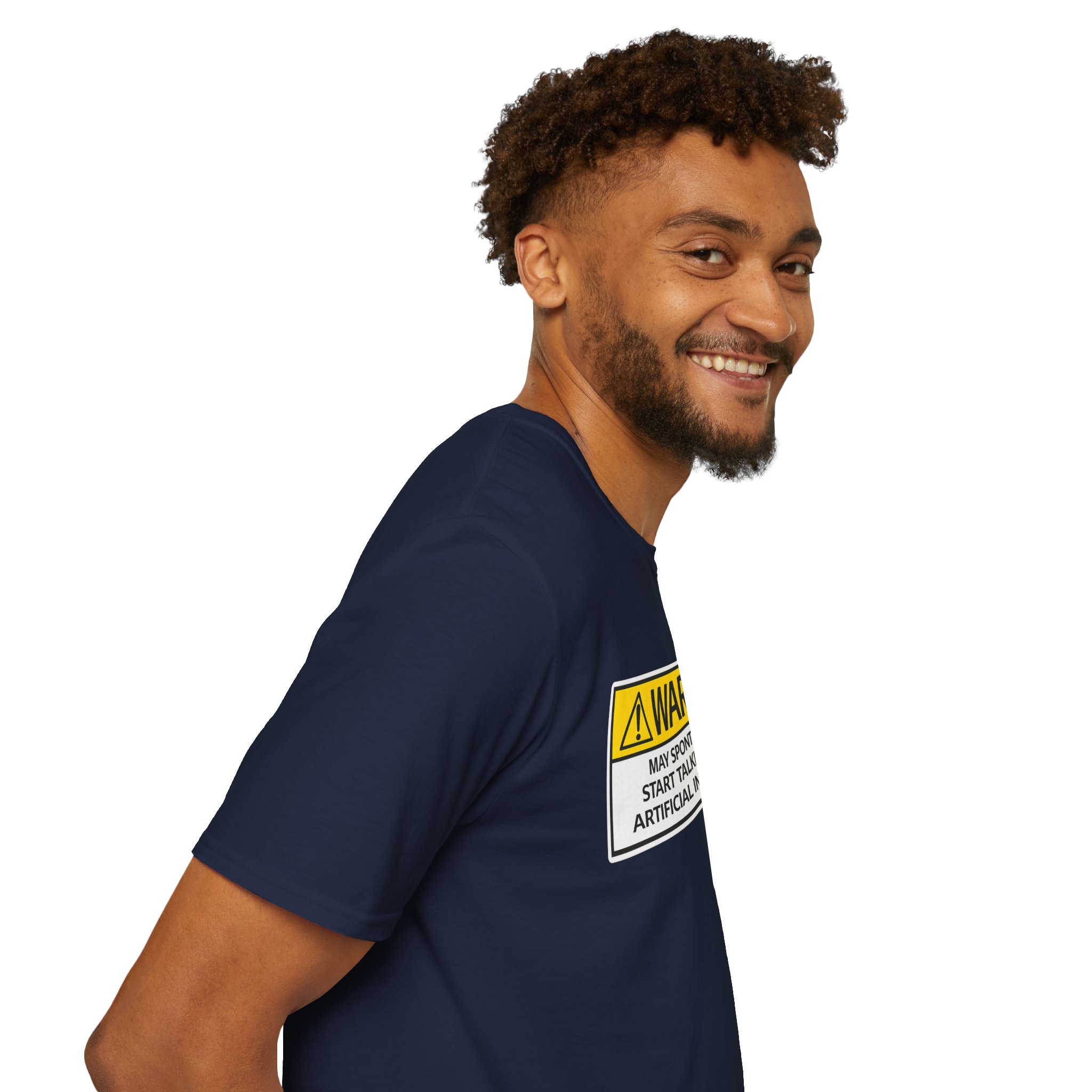 Warning May Talk About AI Tee | Funny Artificial Intelligence Shirt - Image 106