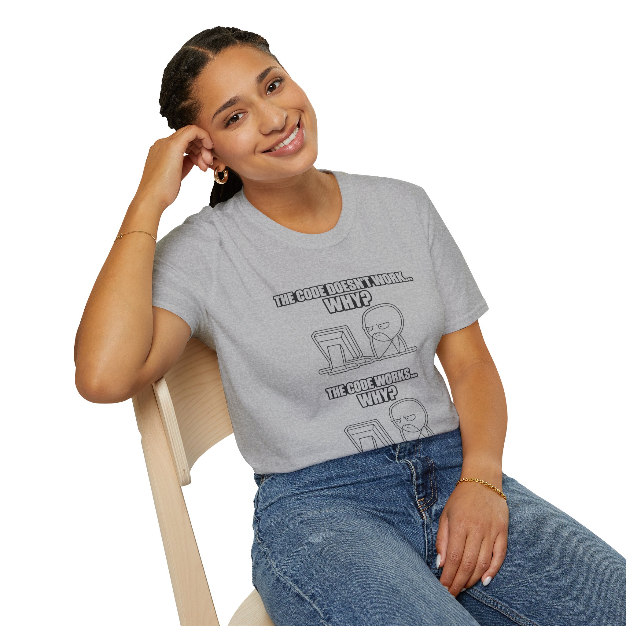 Now That Is a Powerful Cat — Funny AI Meme T-Shirt for Tech Nerds - Image 41