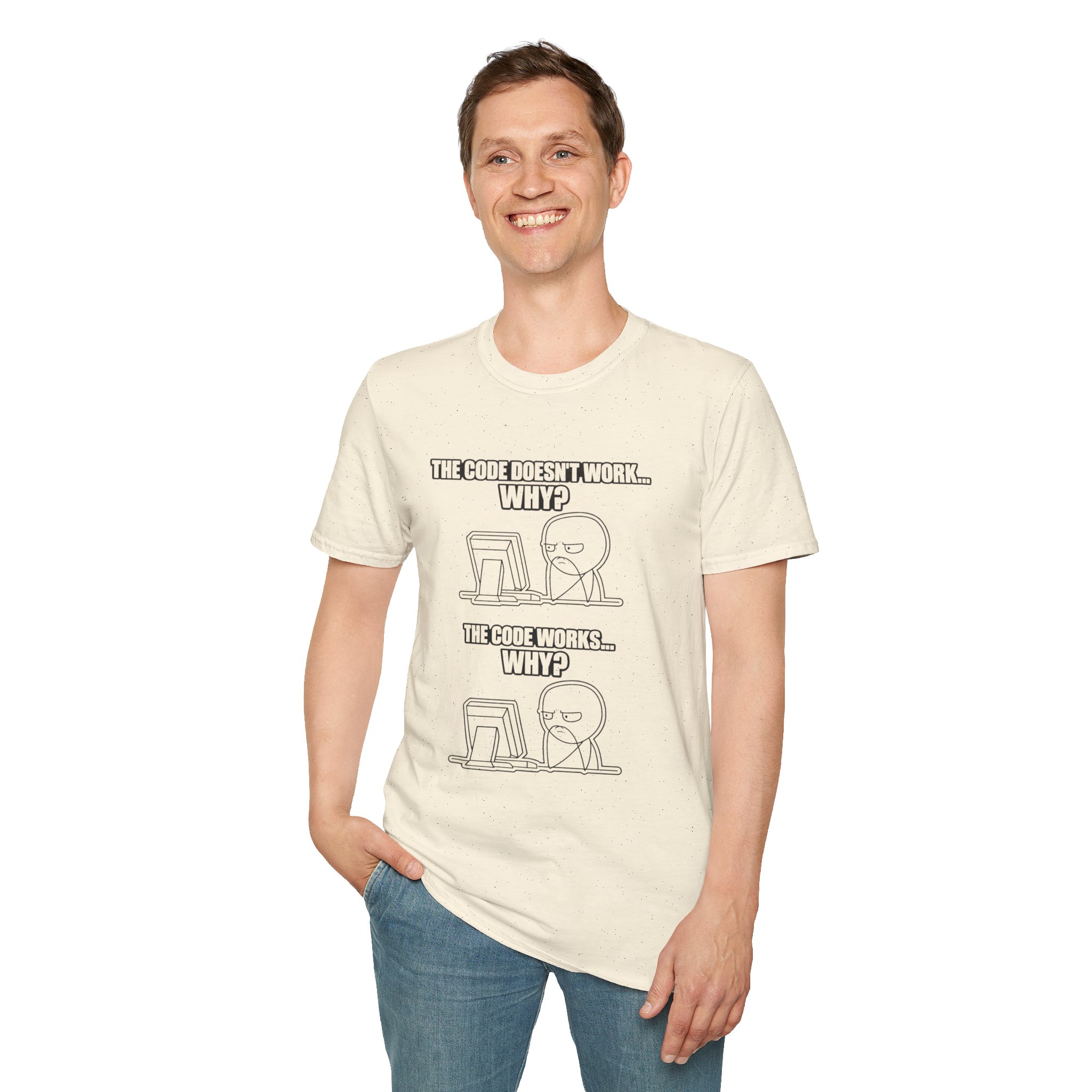 Now That Is a Powerful Cat — Funny AI Meme T-Shirt for Tech Nerds - Image 28