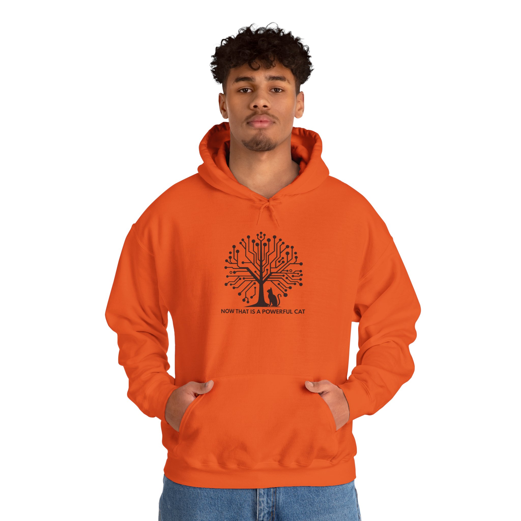 Neural Tree Cat Hoodie | AI Nature Pullover for Developers & Cat Lovers - Image 61