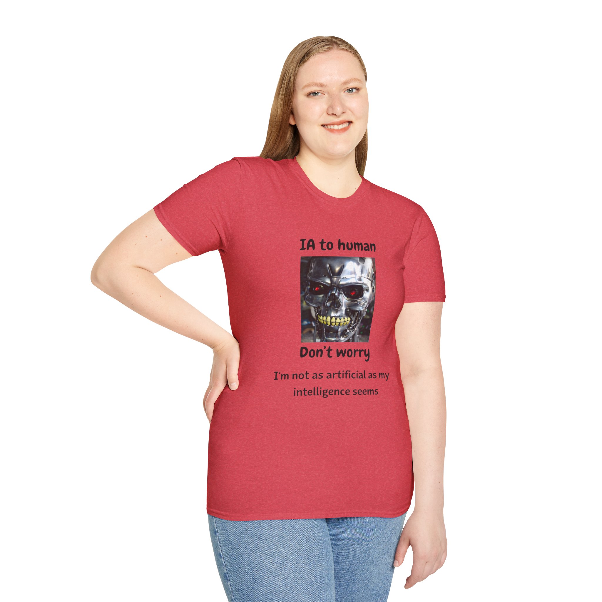 IA to Human Don't Worry — Funny AI Humor T-Shirt for Tech & Developers - Image 148
