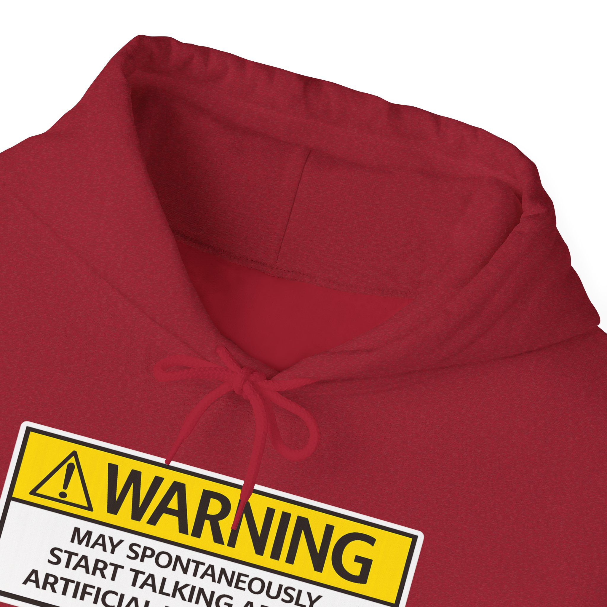 Warning May Talk About AI Hoodie | Funny Artificial Intelligence Sweatshirt - Image 6