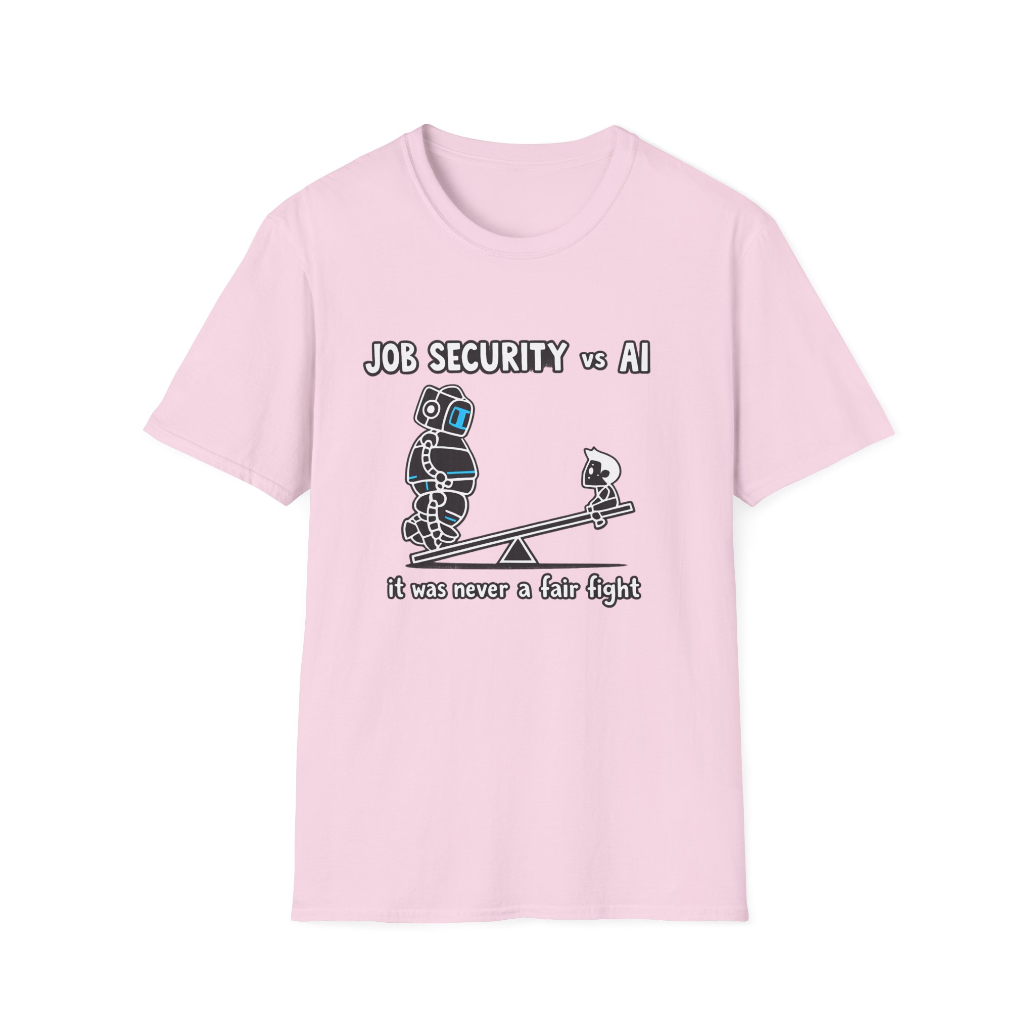 POV You're An AI And It's Monday – Funny Tired Robot Graphic T-Shirt - Image 155