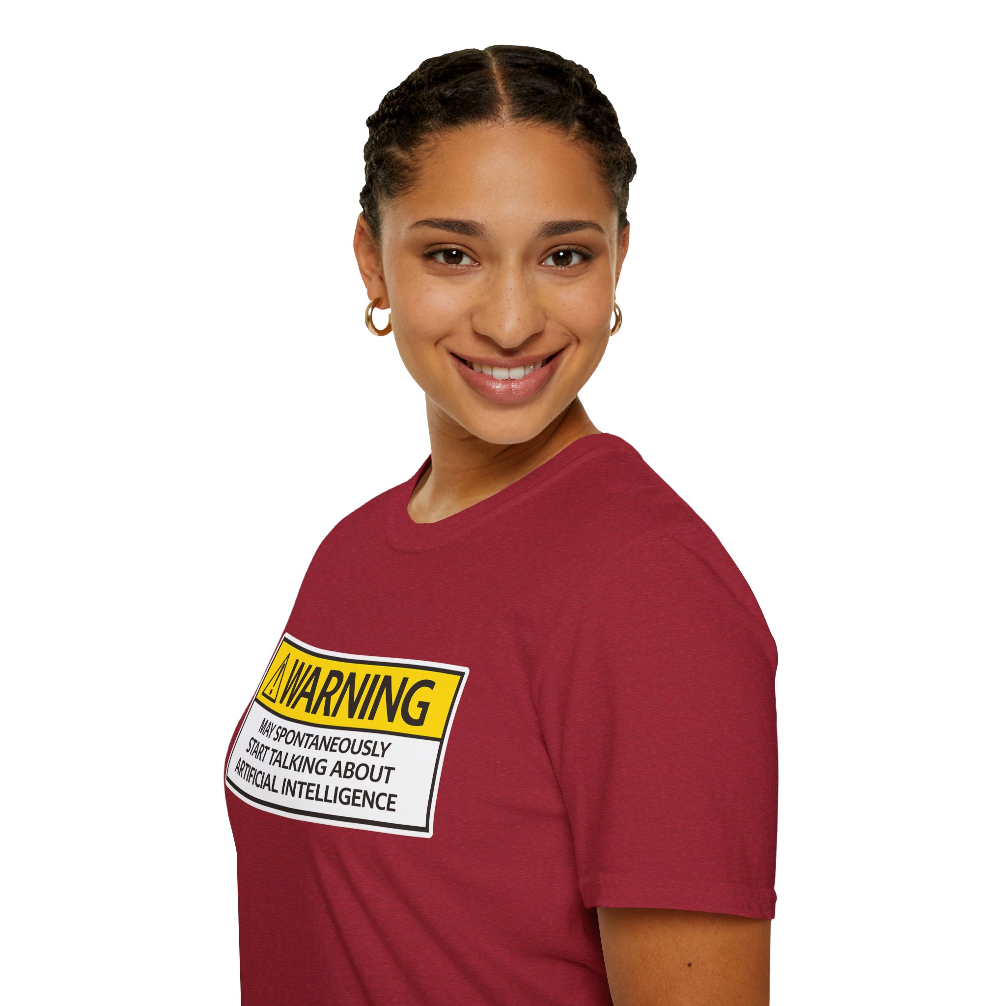 Warning May Talk About AI Tee | Funny Artificial Intelligence Shirt - Image 113