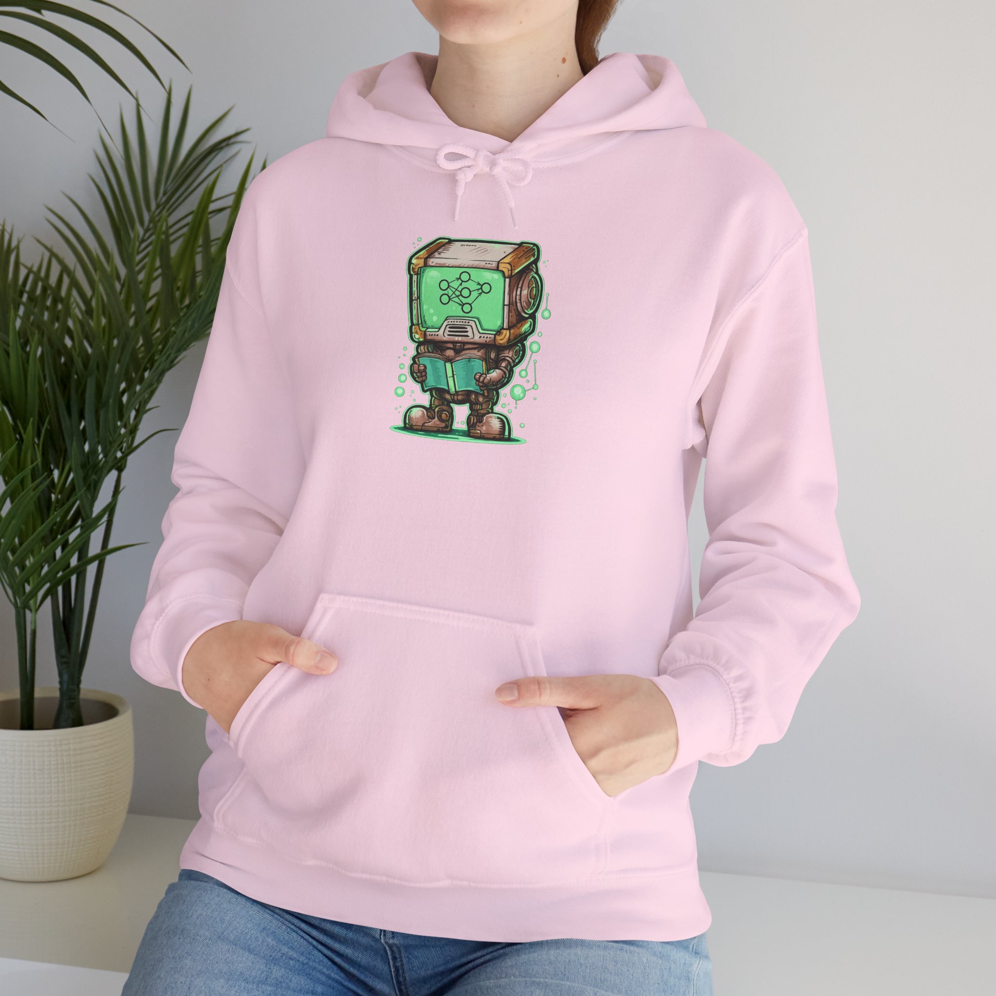 AI Robot Reading Hoodie | Neural Network Sweatshirt for ML Engineers - Image 116