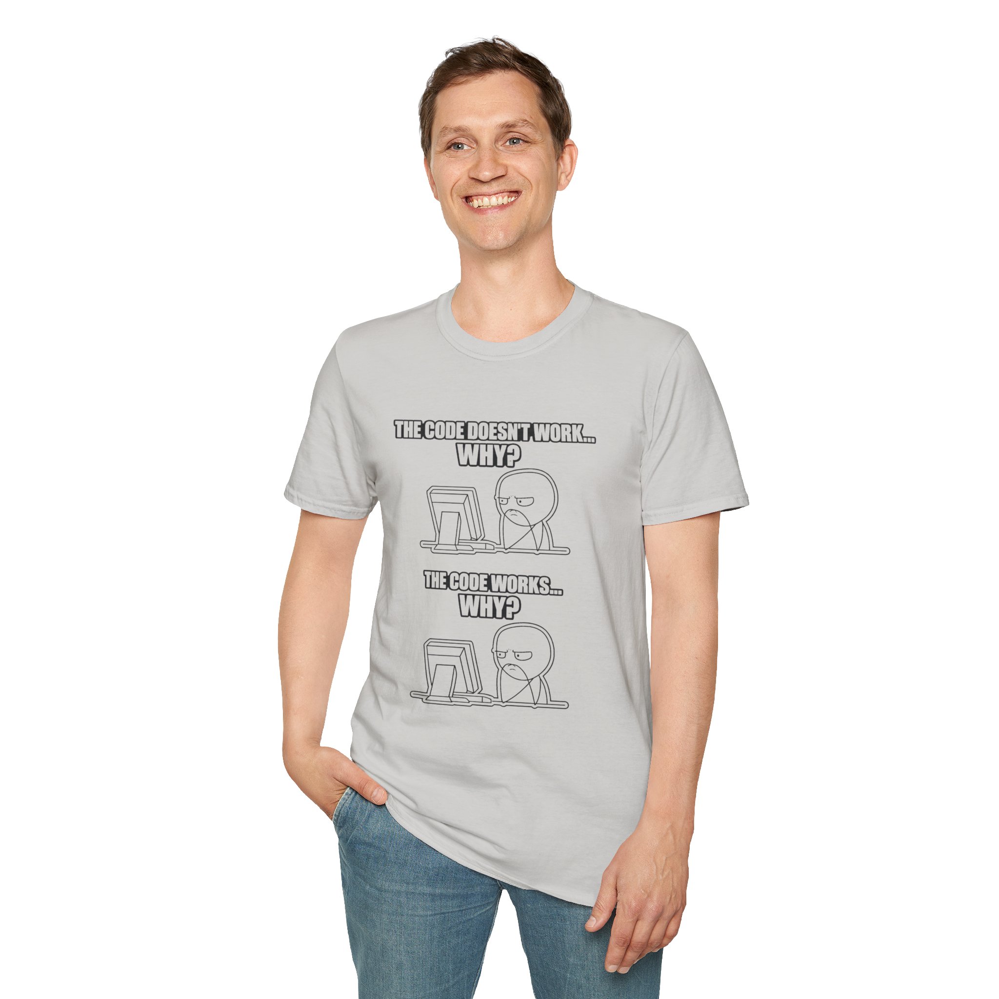 Now That Is a Powerful Cat — Funny AI Meme T-Shirt for Tech Nerds - Image 83