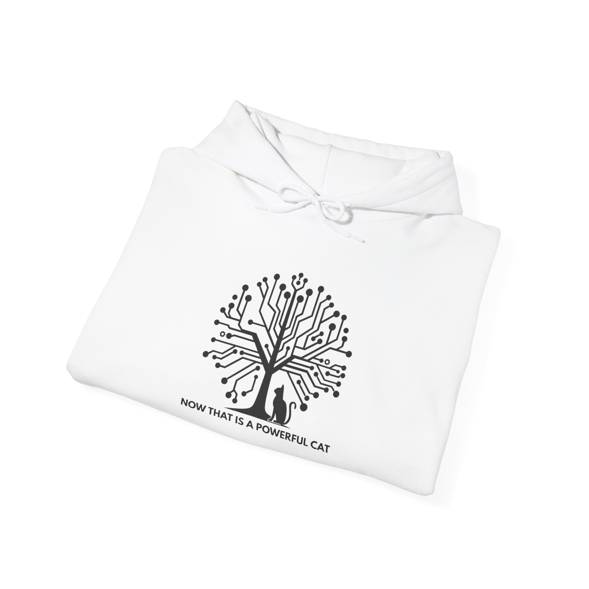 Neural Tree Cat Hoodie | AI Nature Pullover for Developers & Cat Lovers - Image 15