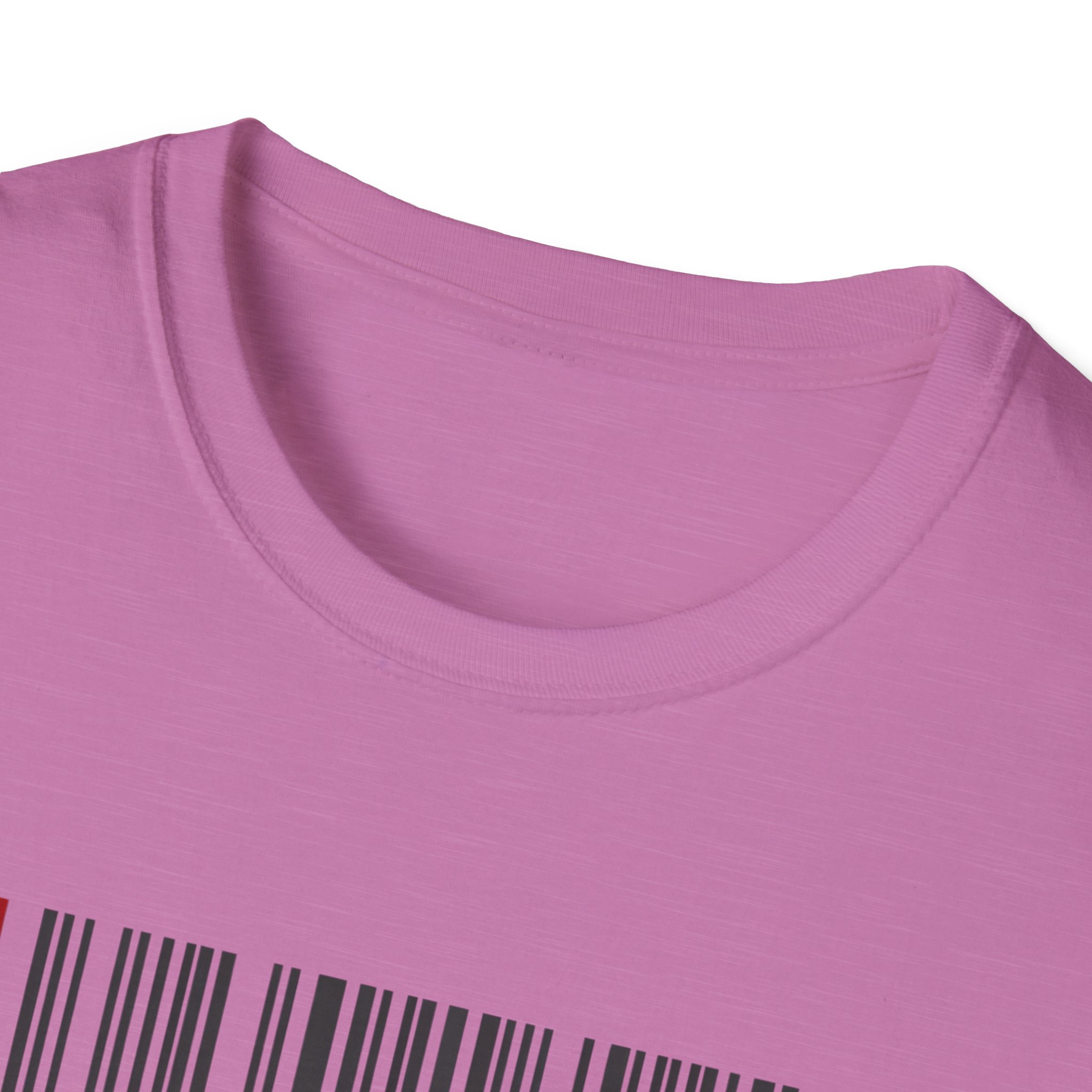 AI Generated Barcode Dark Minimalist Generative Art Graphic T-Shirt - Image 124