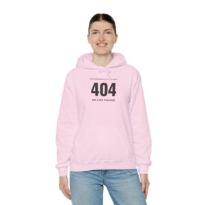 Programmer's Diary 404 No Life Found – Funny Coding Pullover Hoodie