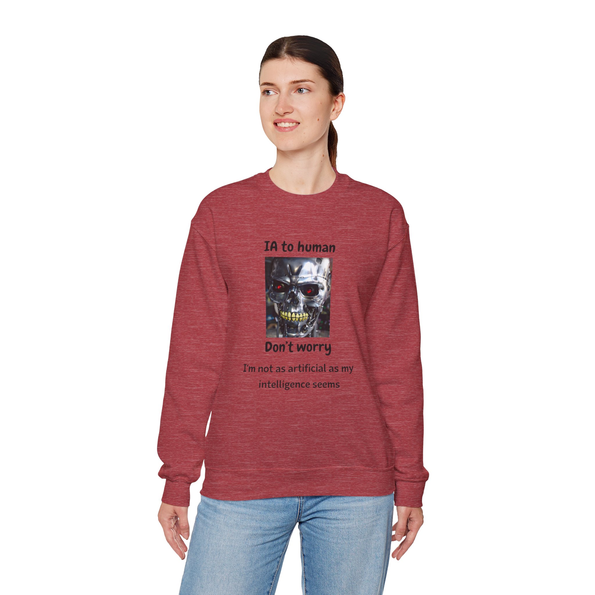 IA to Human Don't Worry — Funny AI Sweatshirt Gift for Developers - Image 97