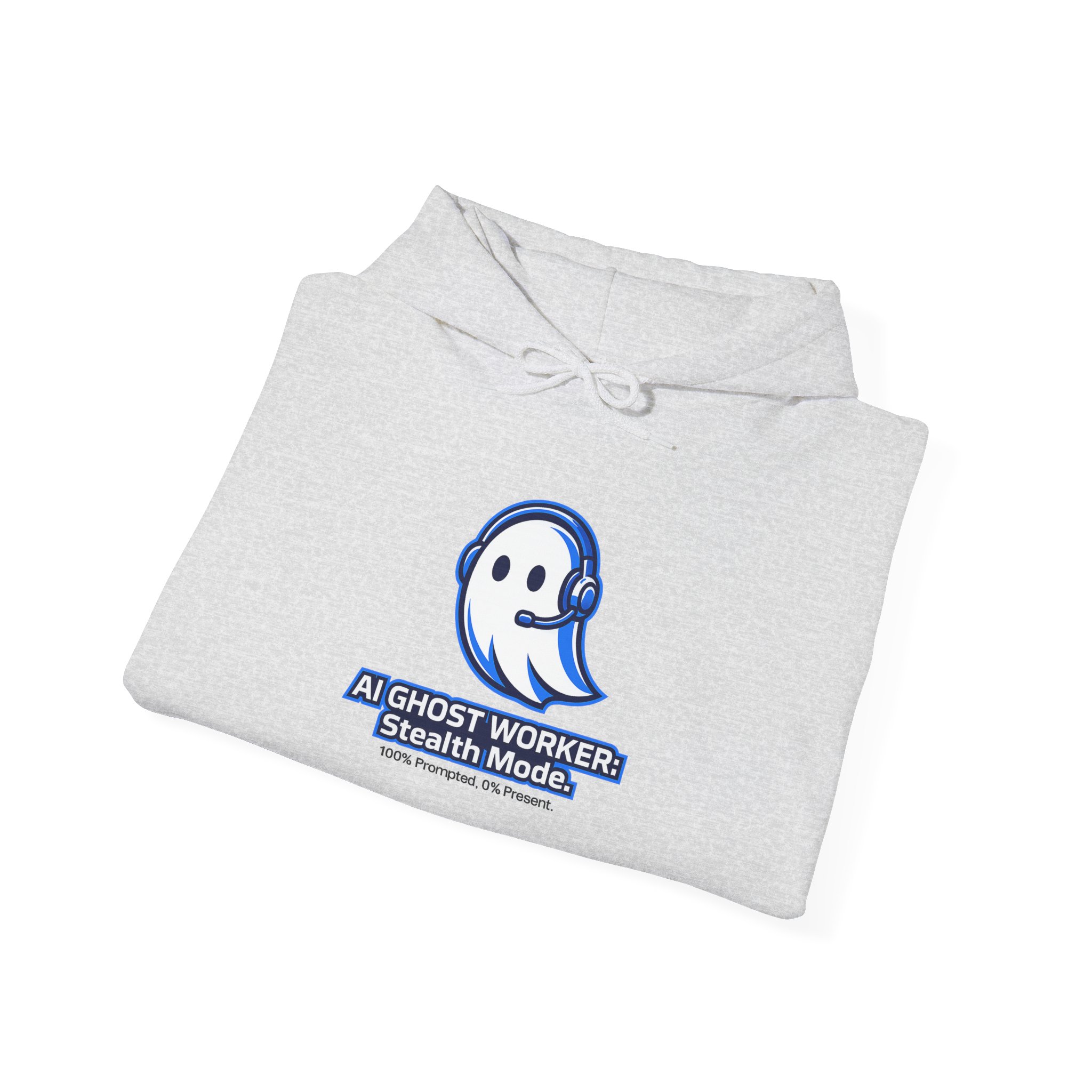 AI Ghost Worker Stealth Mode – 100% Prompted 0% Present Funny Hoodie - Image 28