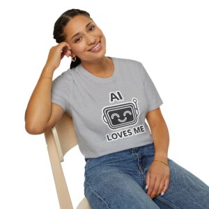 AI Loves Me Tee | Cute Robot Shirt for ChatGPT Fans & Developers