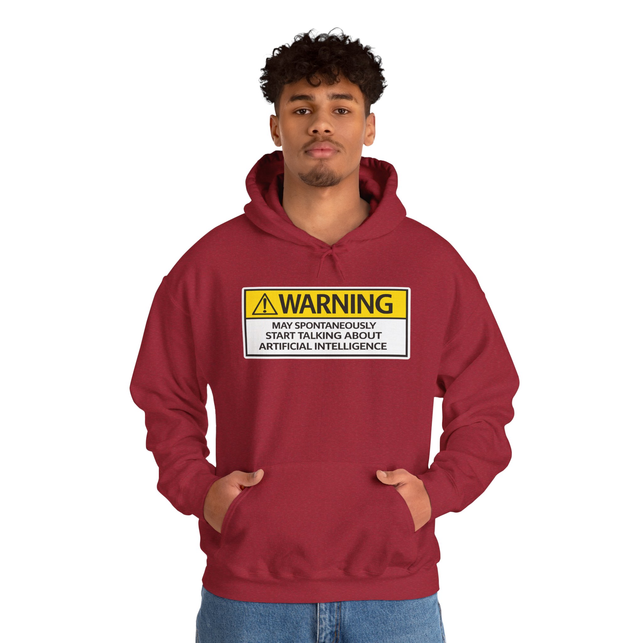 Warning May Talk About AI Hoodie | Funny Artificial Intelligence Sweatshirt