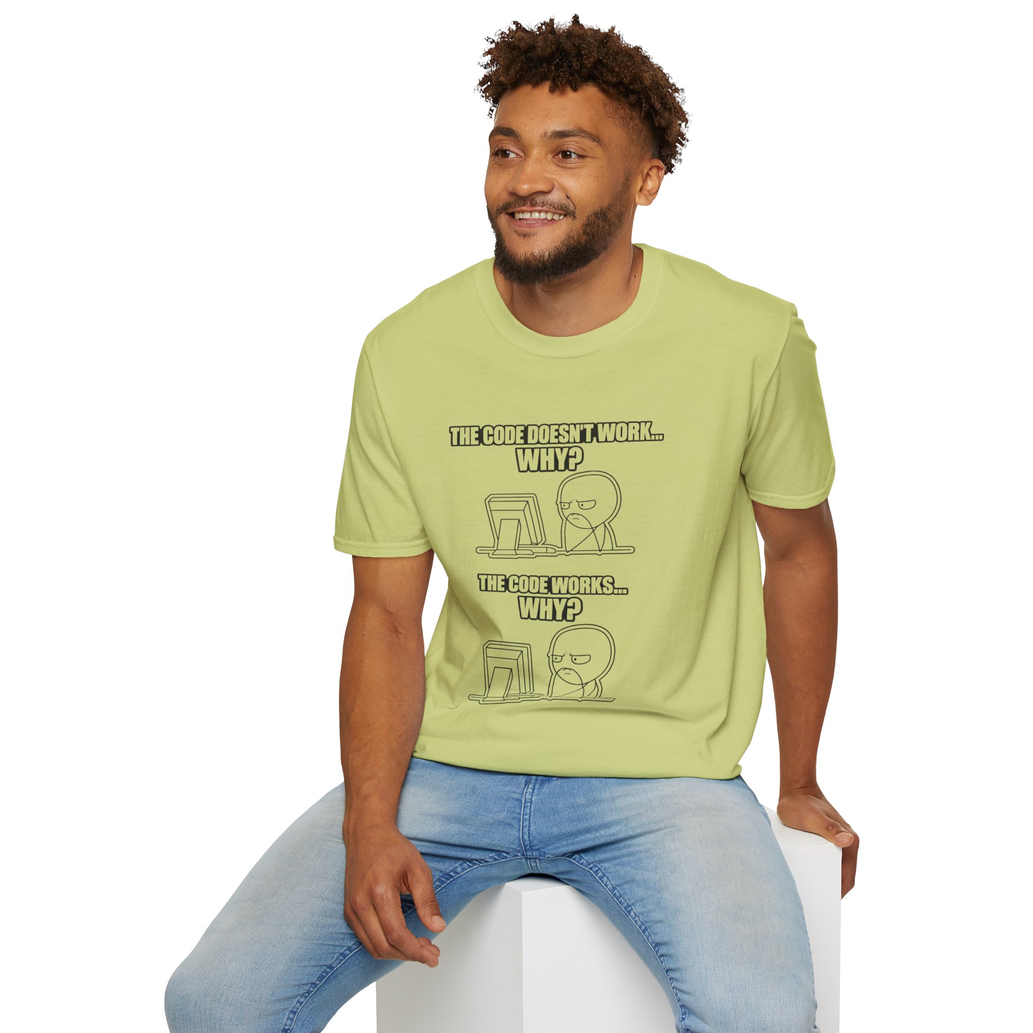 Now That Is a Powerful Cat — Funny AI Meme T-Shirt for Tech Nerds - Image 164