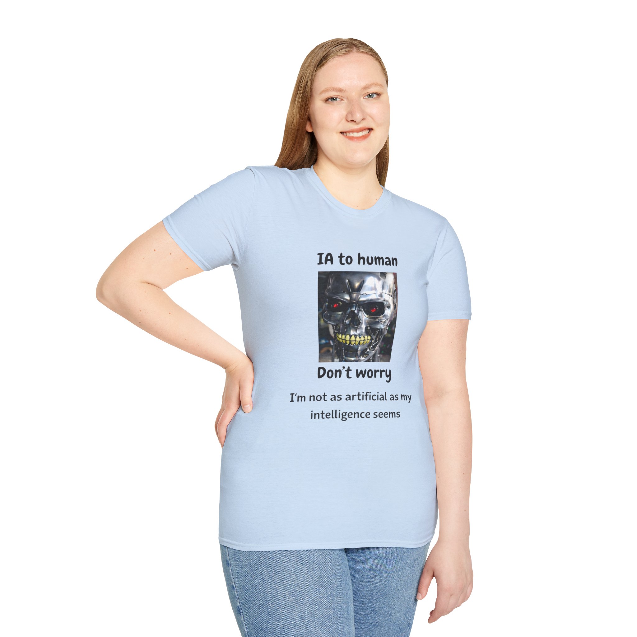 IA to Human Don't Worry — Funny AI Humor T-Shirt for Tech & Developers - Image 93