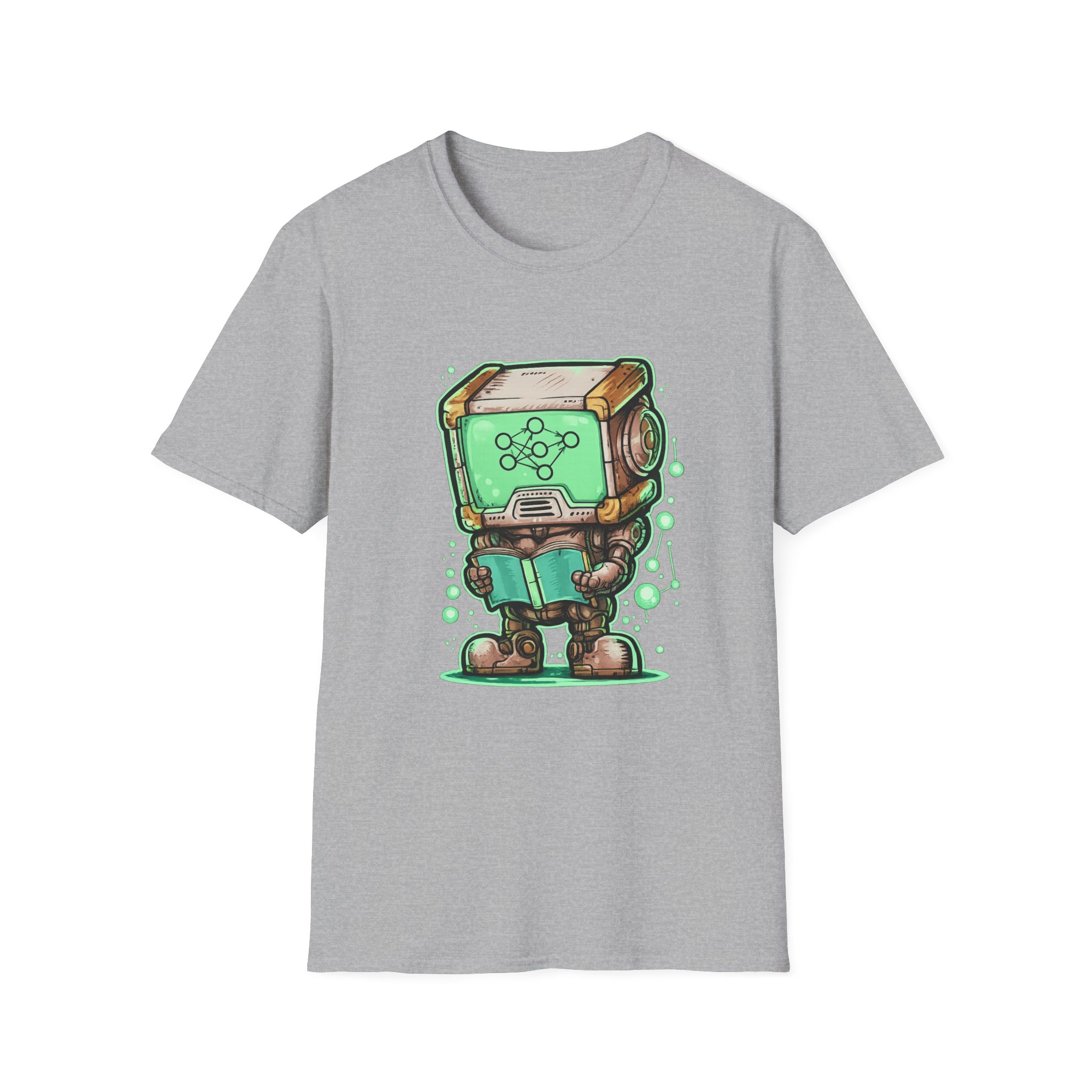 AI Robot Reading Tee | Neural Network Shirt for ML Engineers - Image 37