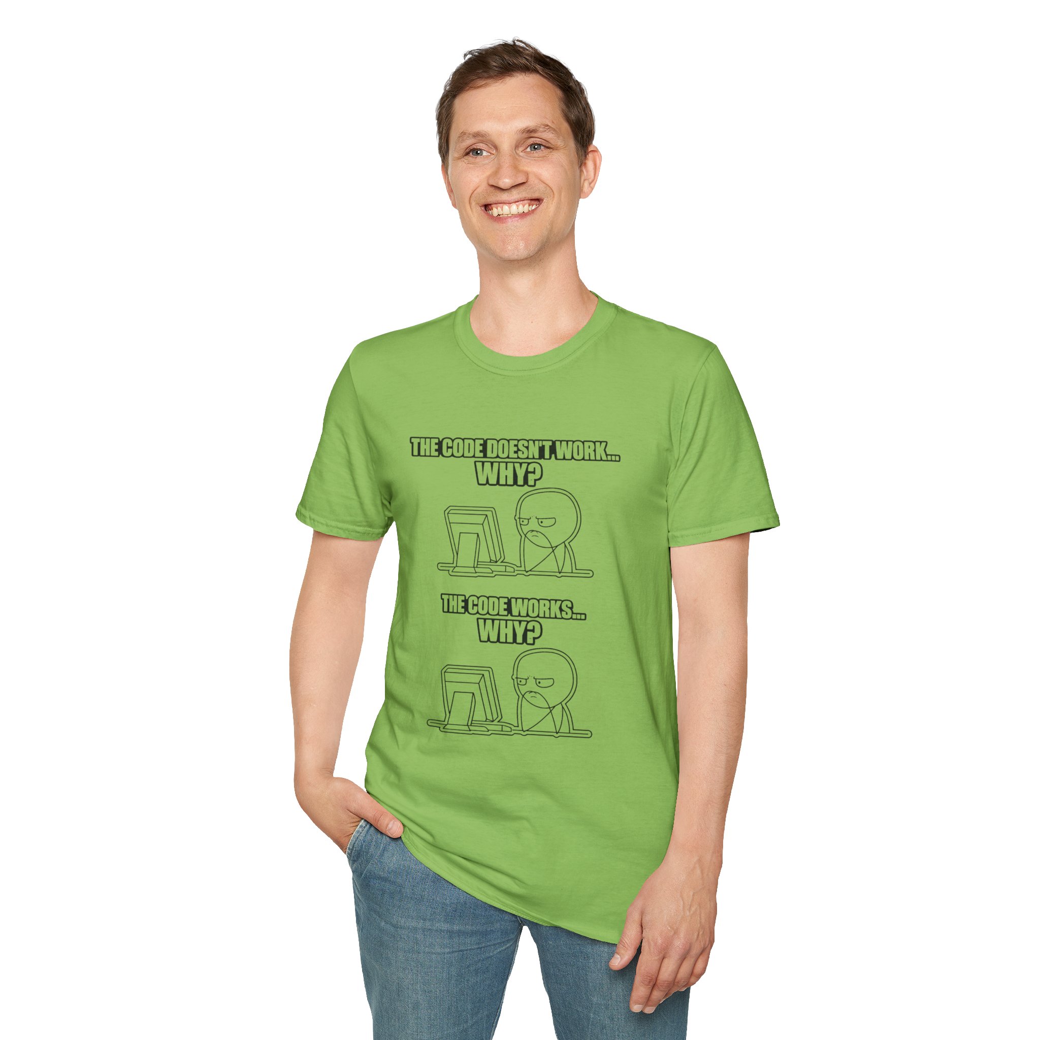 Now That Is a Powerful Cat — Funny AI Meme T-Shirt for Tech Nerds - Image 116