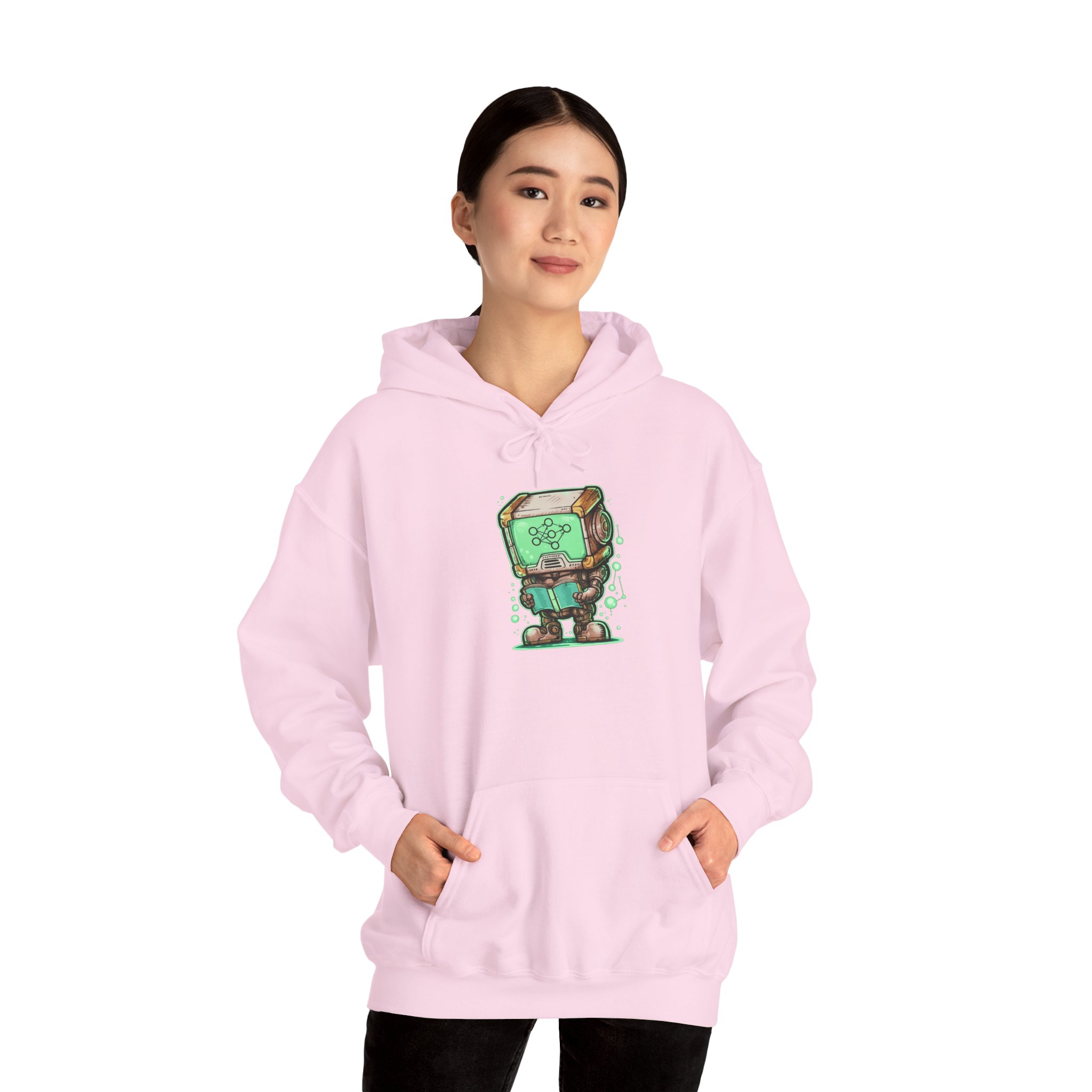 AI Robot Reading Hoodie | Neural Network Sweatshirt for ML Engineers - Image 114