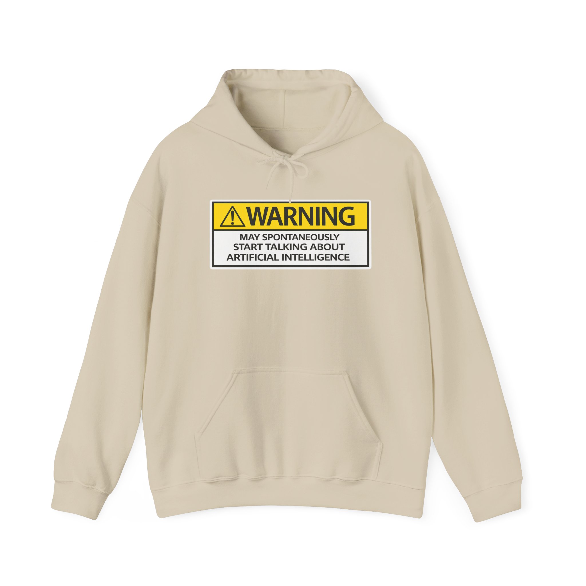 Warning May Talk About AI Hoodie | Funny Artificial Intelligence Sweatshirt - Image 20