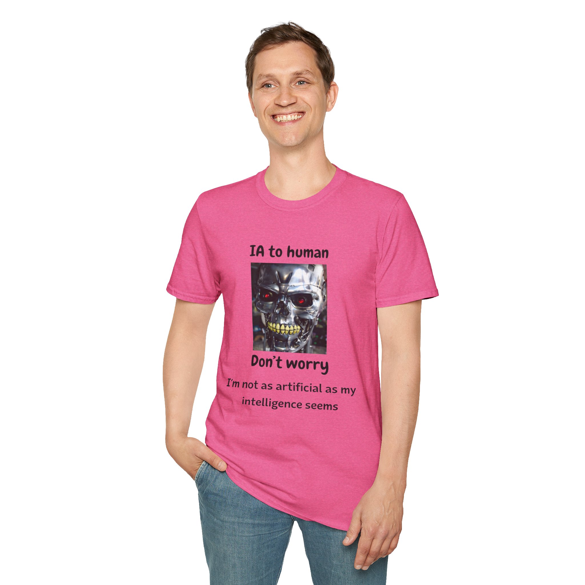IA to Human Don't Worry — Funny AI Humor T-Shirt for Tech & Developers - Image 127