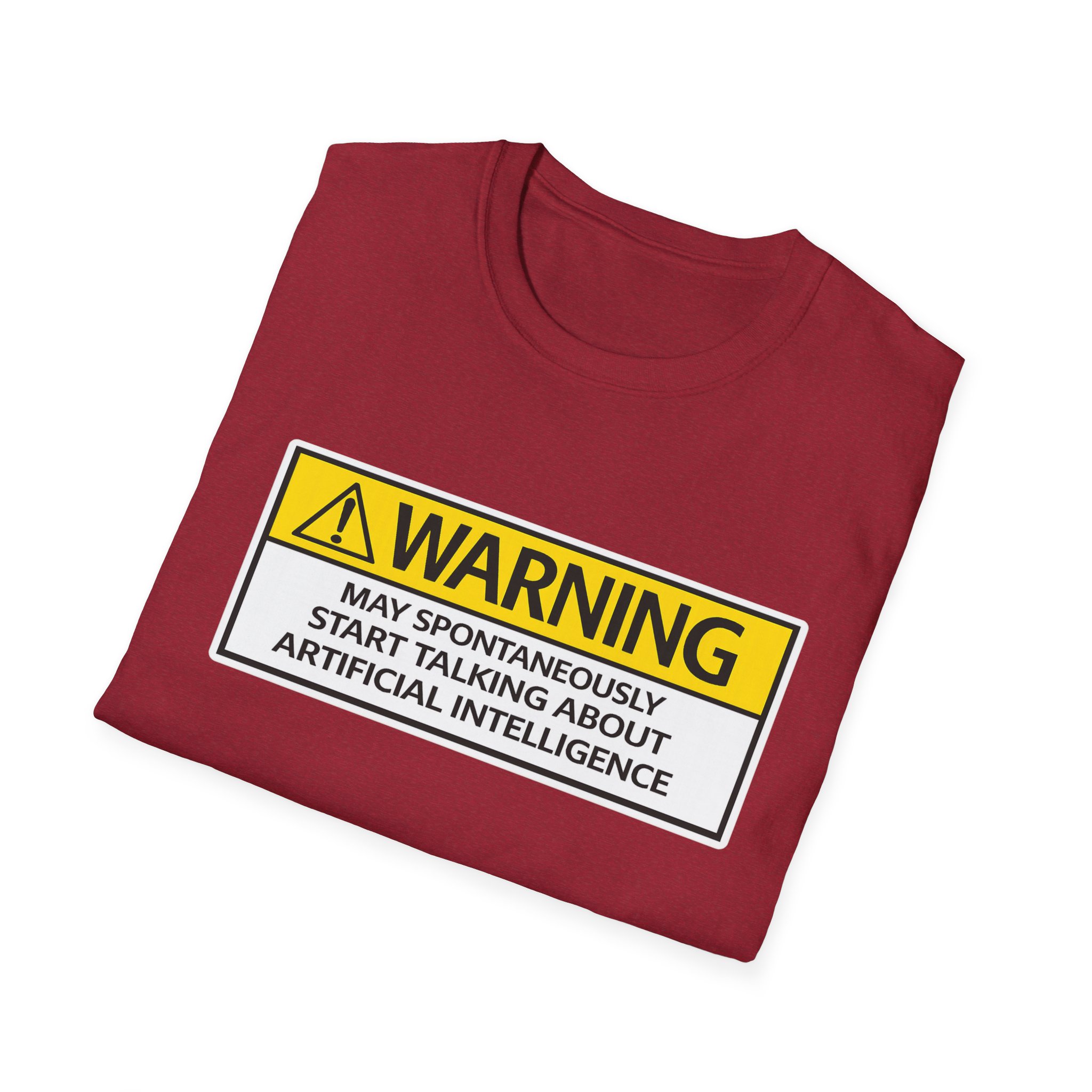 Warning May Talk About AI Tee | Funny Artificial Intelligence Shirt - Image 112