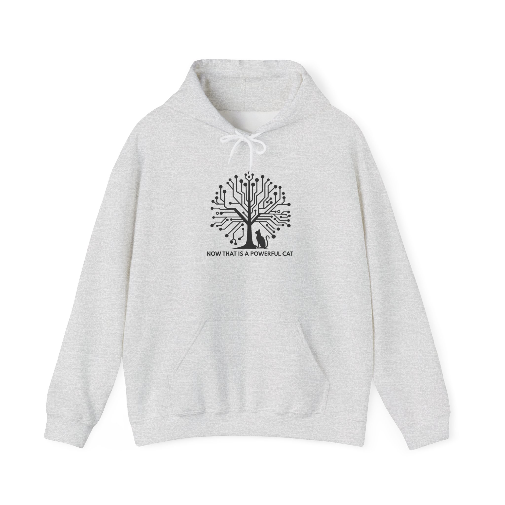 Neural Tree Cat Hoodie | AI Nature Pullover for Developers & Cat Lovers - Image 28