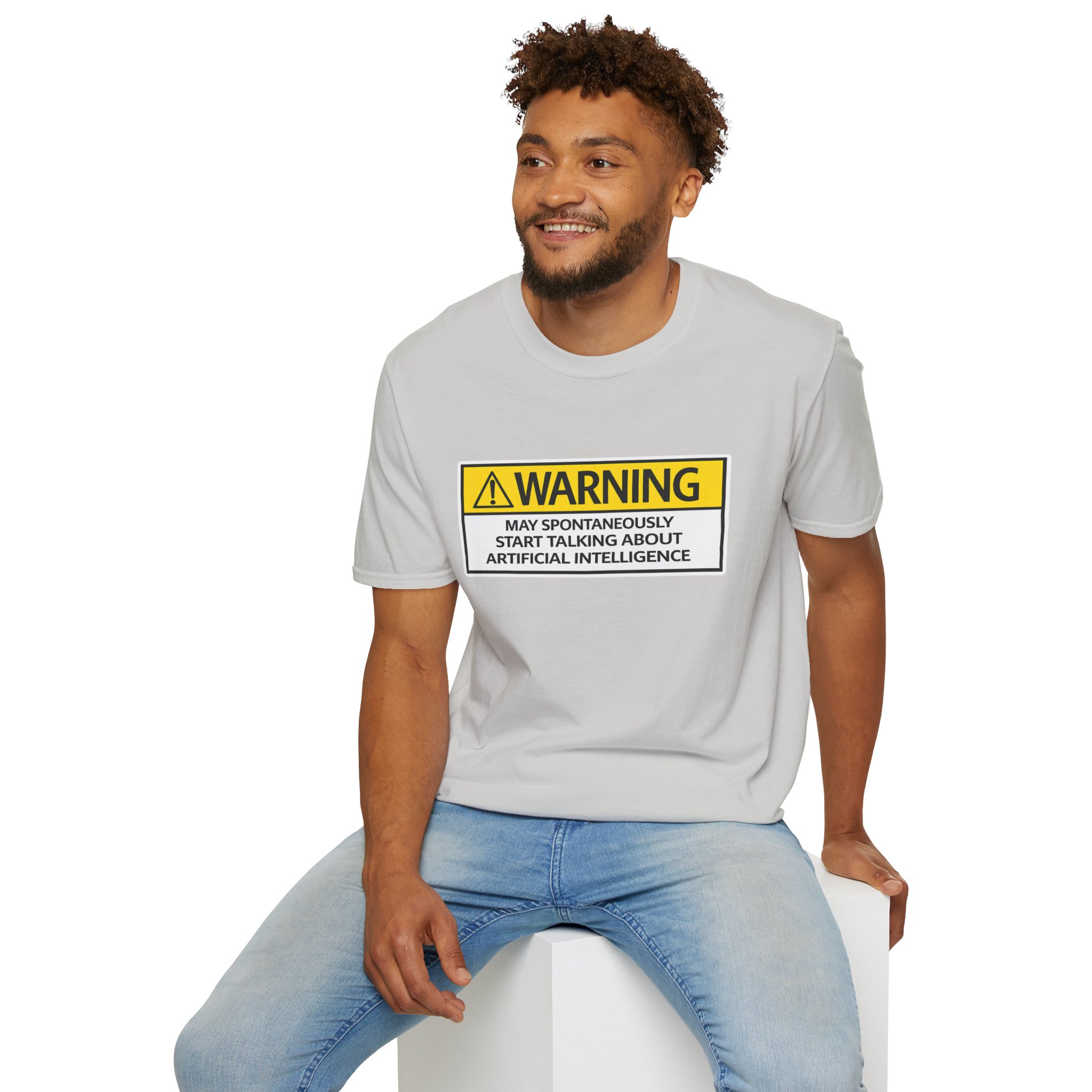 Warning May Talk About AI Tee | Funny Artificial Intelligence Shirt - Image 35