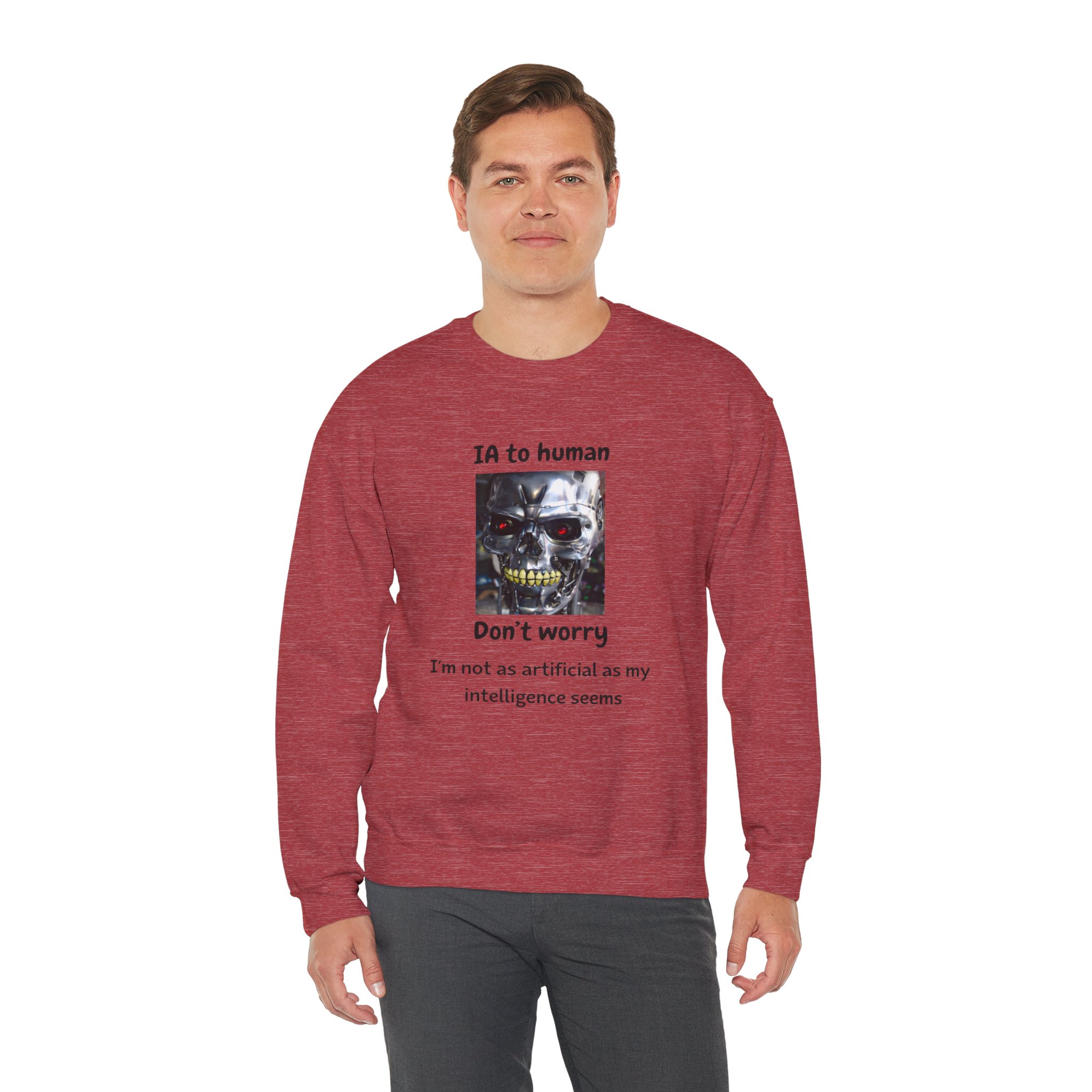 IA to Human Don't Worry — Funny AI Sweatshirt Gift for Developers - Image 95