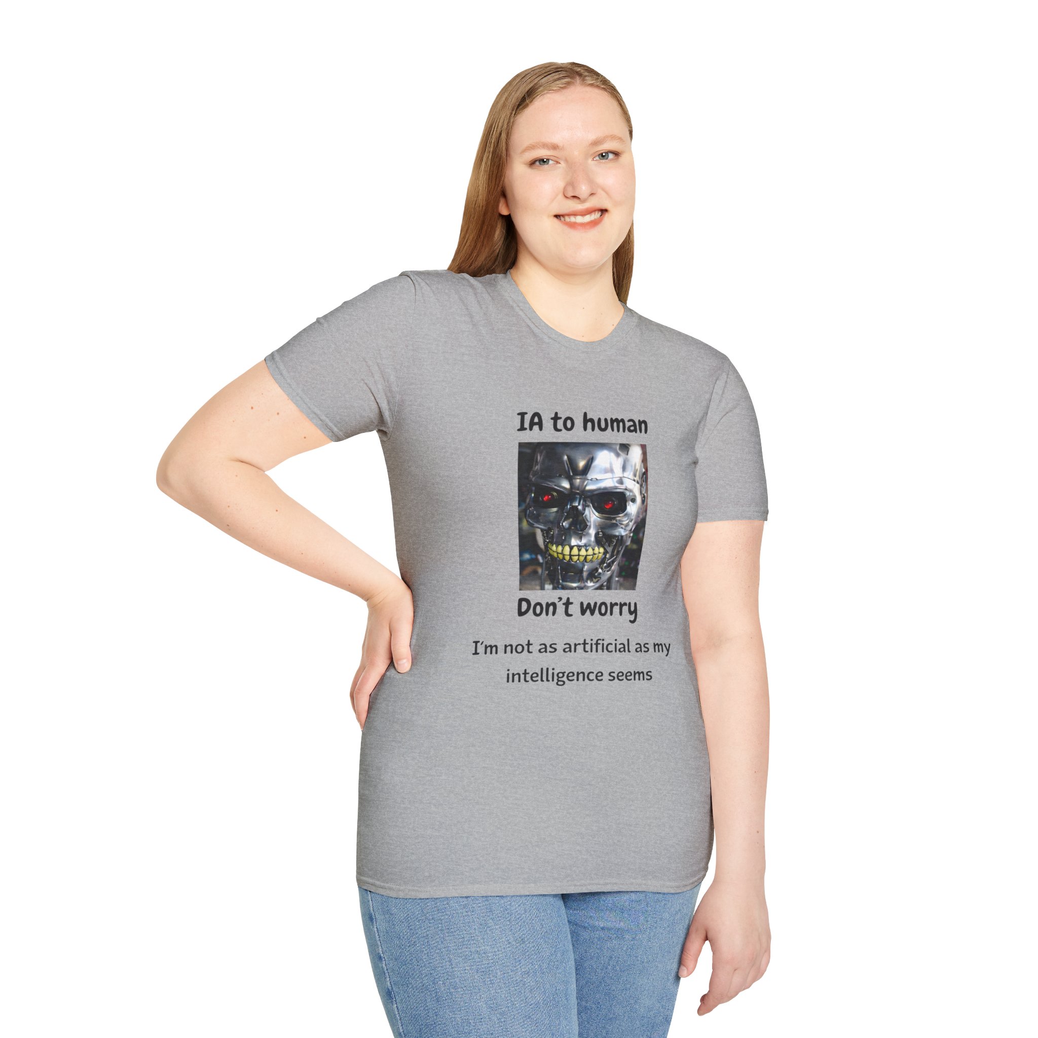 IA to Human Don't Worry — Funny AI Humor T-Shirt for Tech & Developers - Image 49