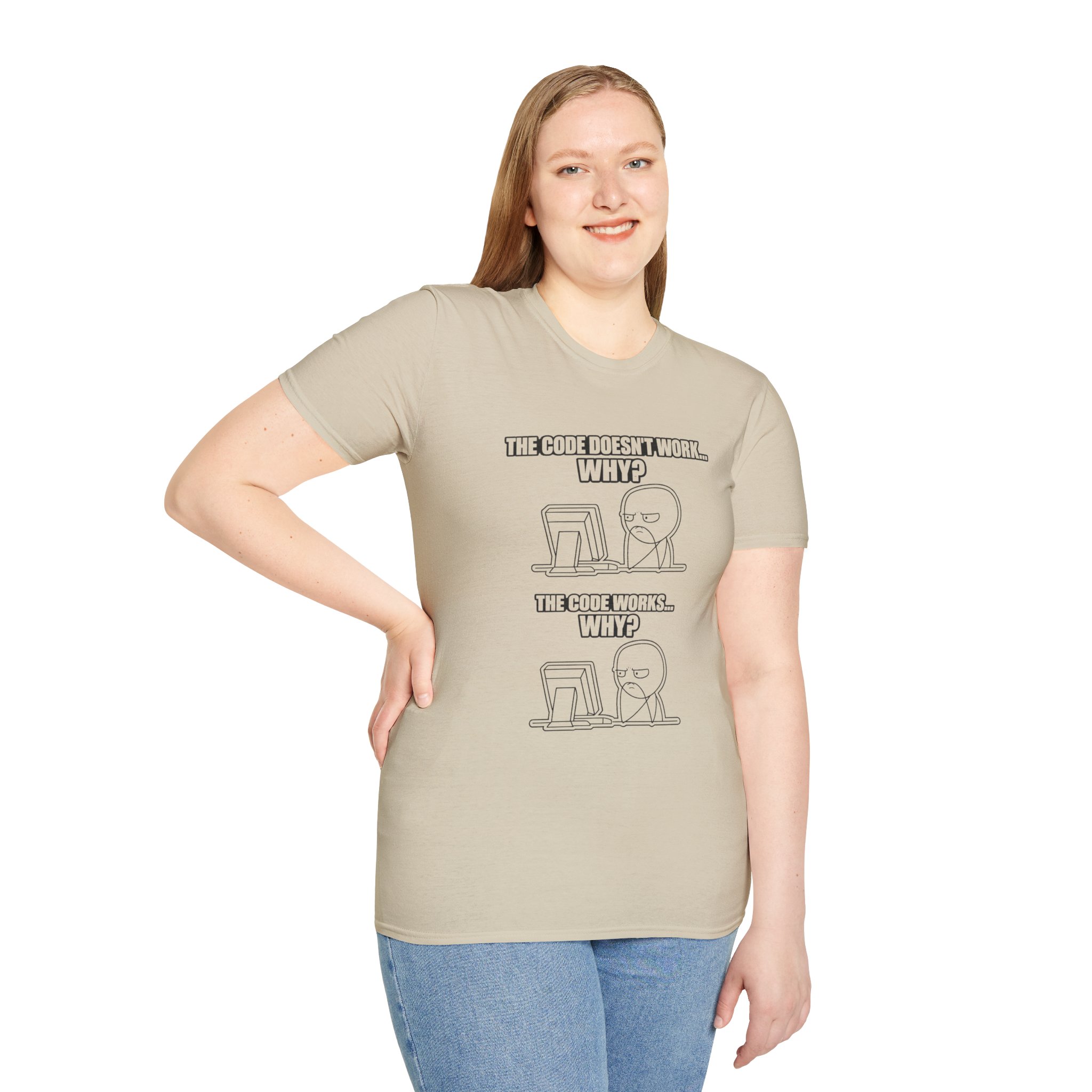 Now That Is a Powerful Cat — Funny AI Meme T-Shirt for Tech Nerds - Image 71