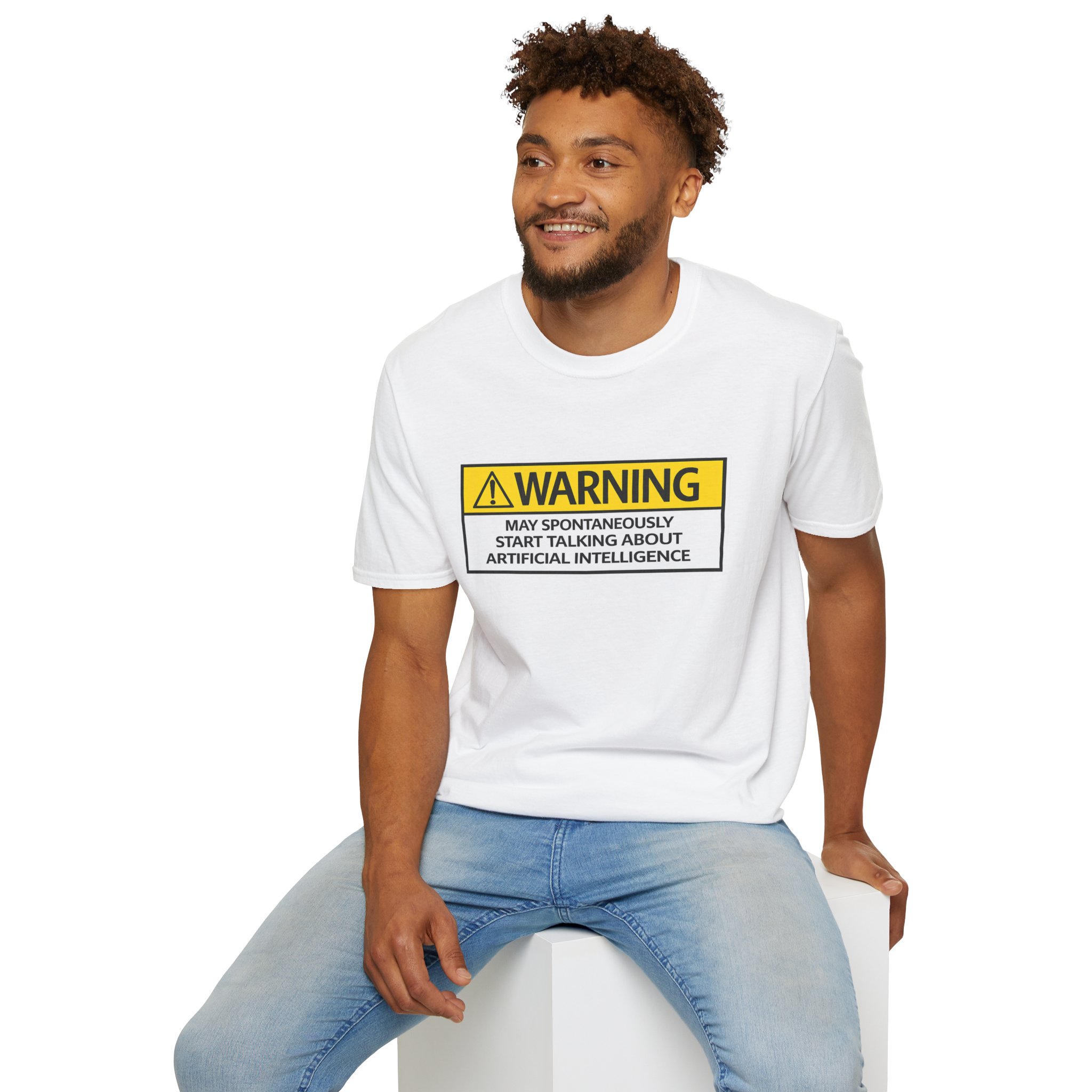 Warning May Talk About AI Tee | Funny Artificial Intelligence Shirt - Image 11