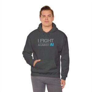 I Fight Against AI – Human Creativity Resistance Pullover Hoodie