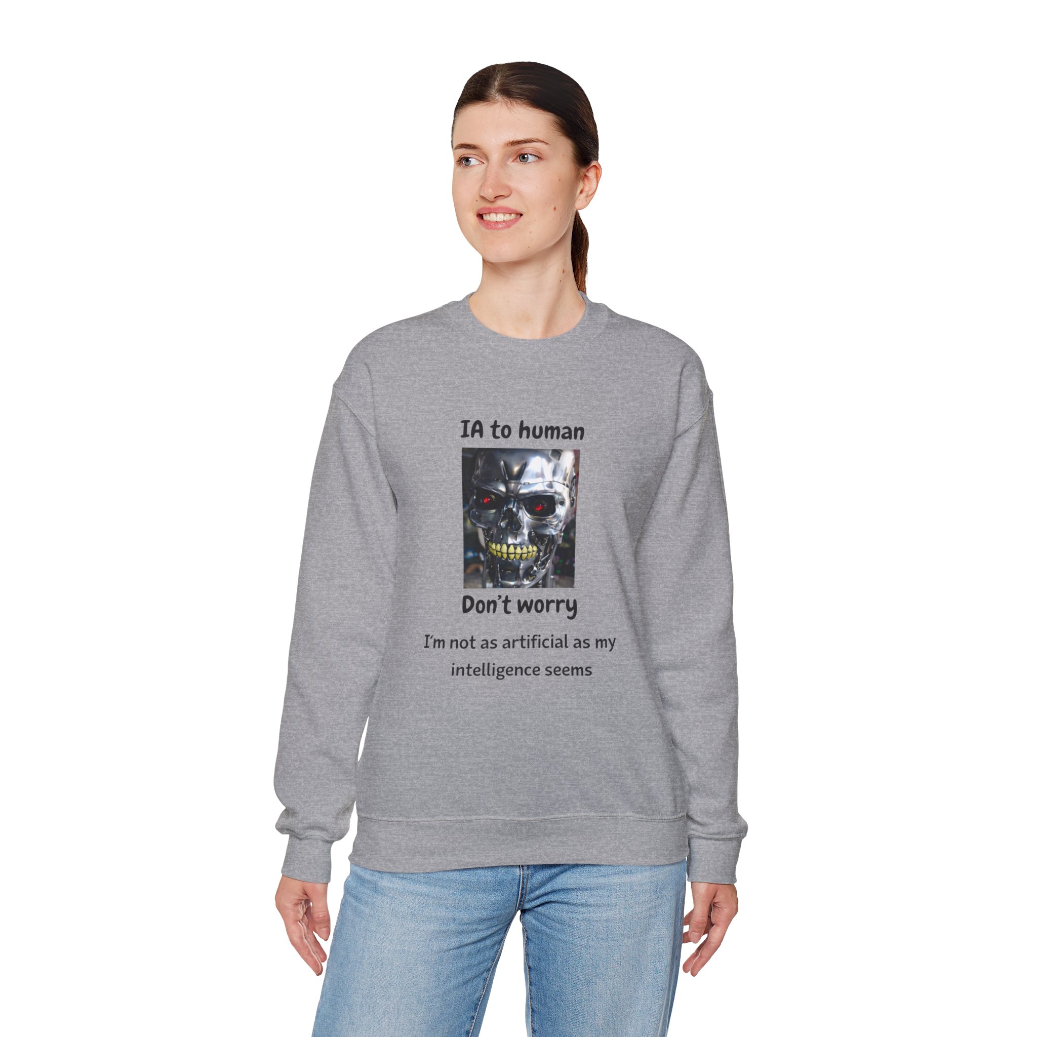 IA to Human Don't Worry — Funny AI Sweatshirt Gift for Developers - Image 57