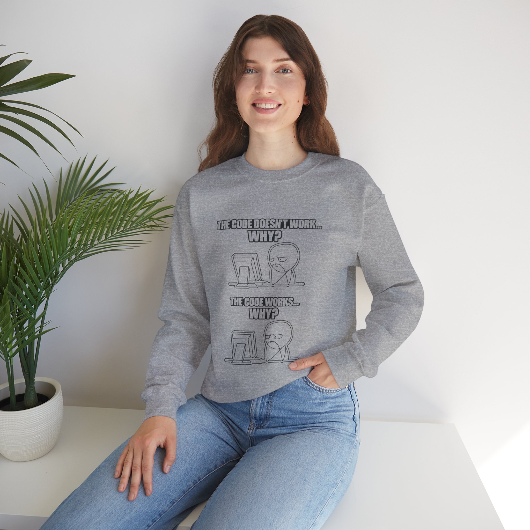 Now That Is a Powerful Cat — AI Meme Sweatshirt for Developers & Tech Fans - Image 53