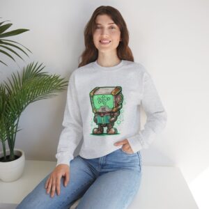AI Robot Reading Sweatshirt | Neural Network Hoodie for ML Engineers