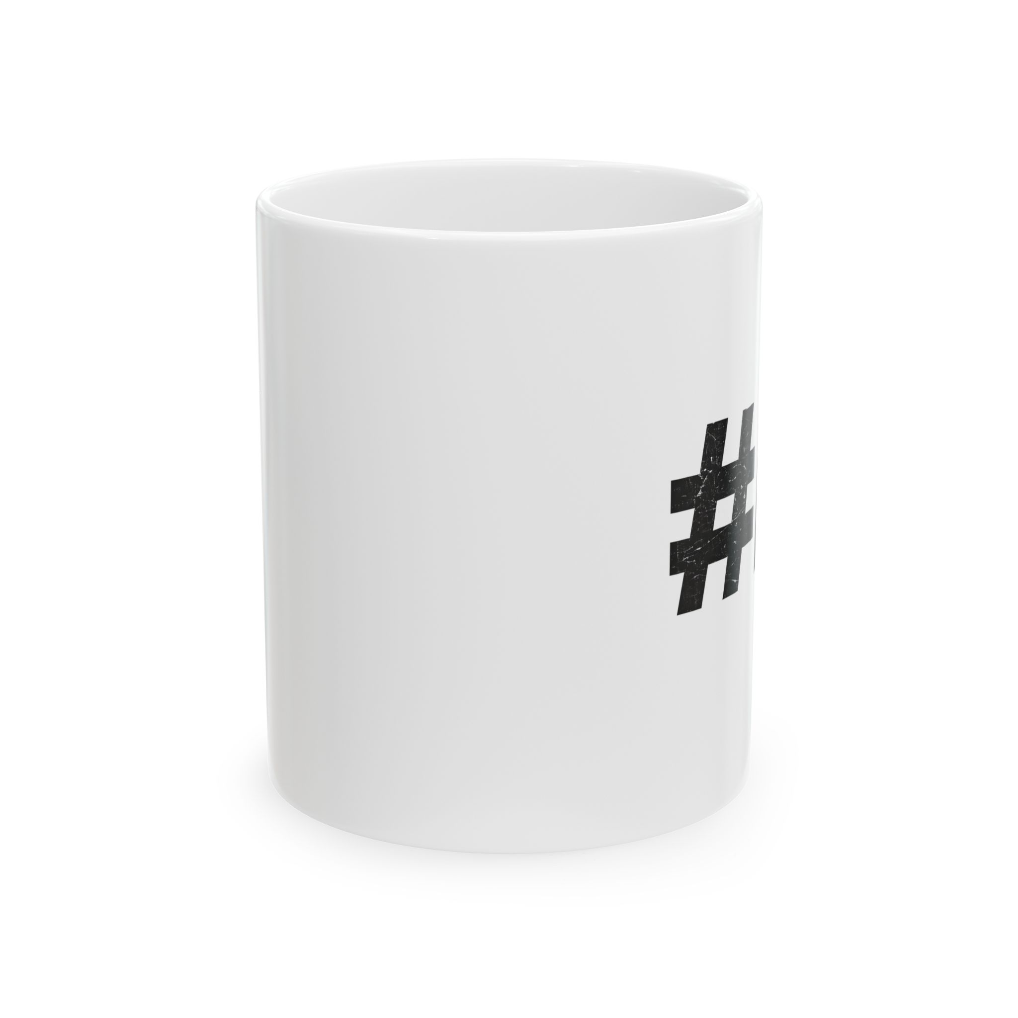 #AI Distressed Grunge Typography — Bold Tech Statement Coffee Mug (11oz, 15oz) - Image 3