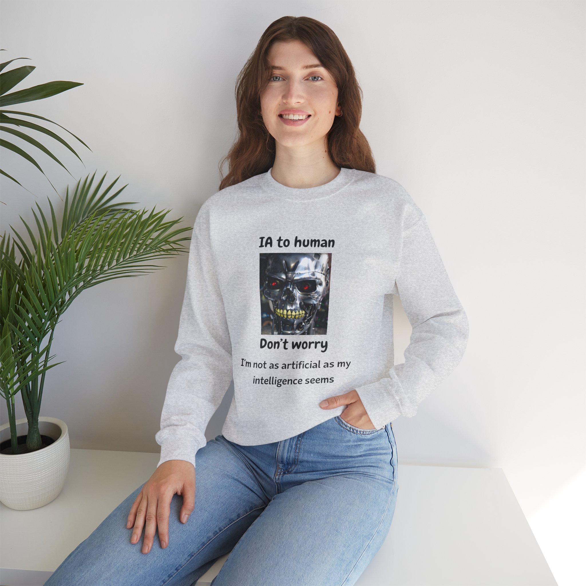 IA to Human Don't Worry — Funny AI Sweatshirt Gift for Developers - Image 28